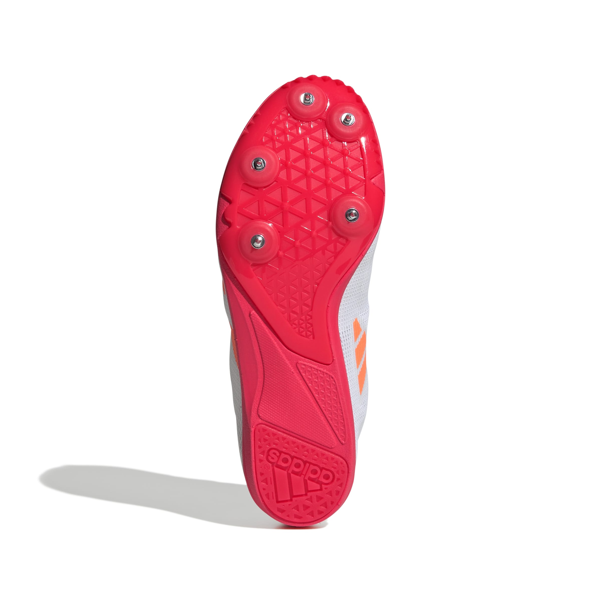 Adidas Allroundstar Junior Running Spikes White Orange