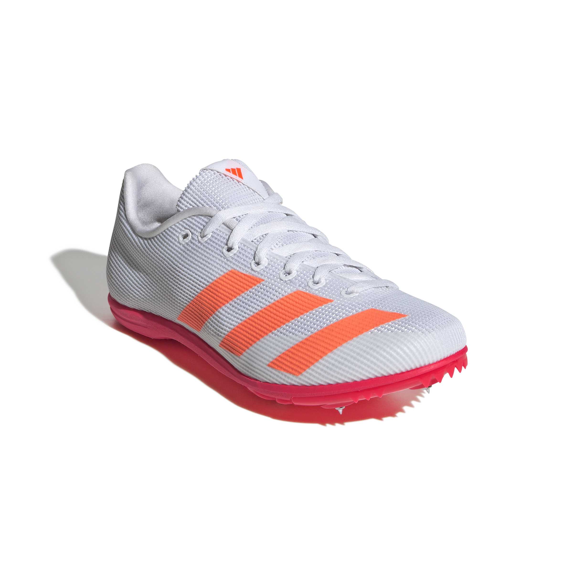 Adidas Allroundstar Junior Running Spikes White Orange