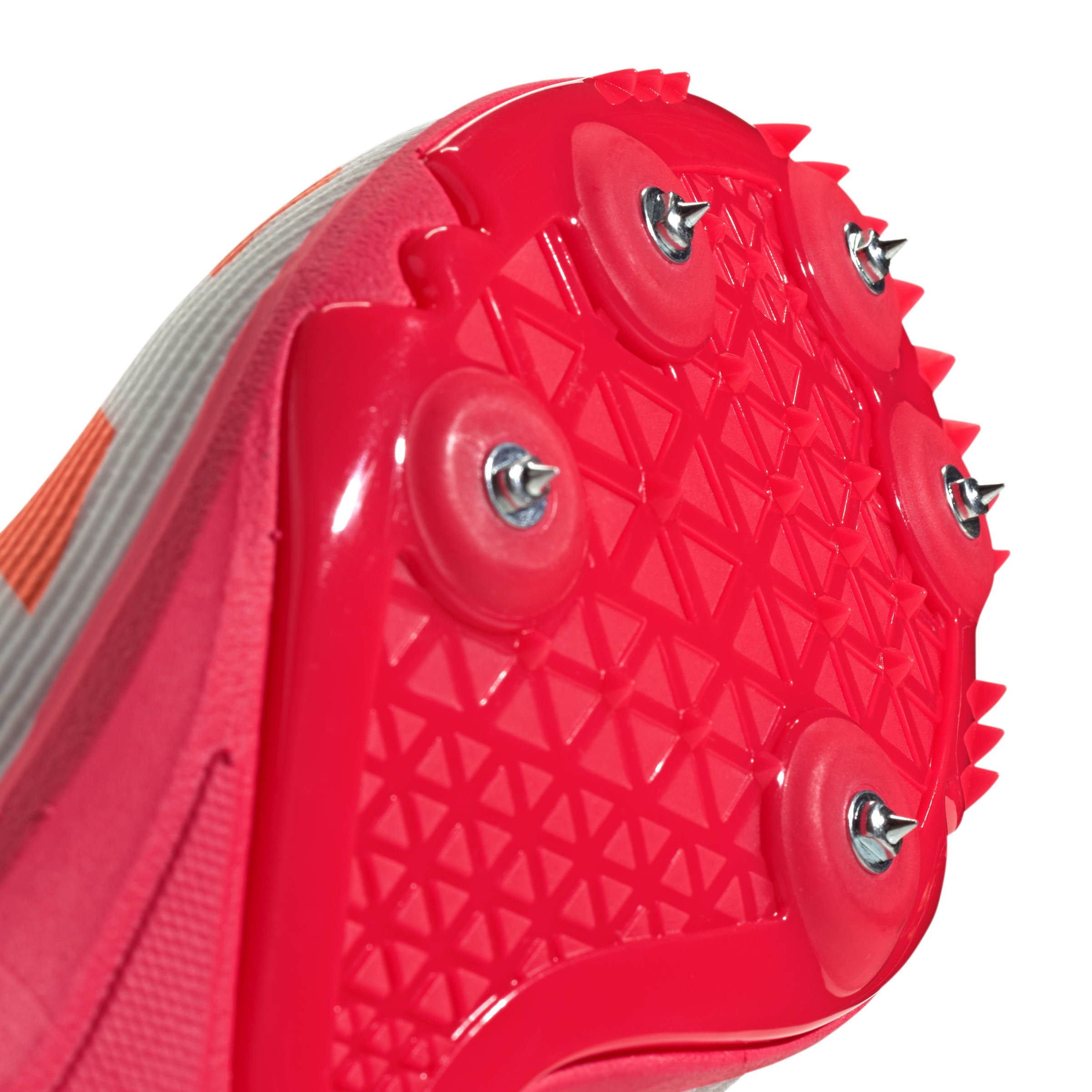 Adidas Allroundstar Junior Running Spikes White Orange