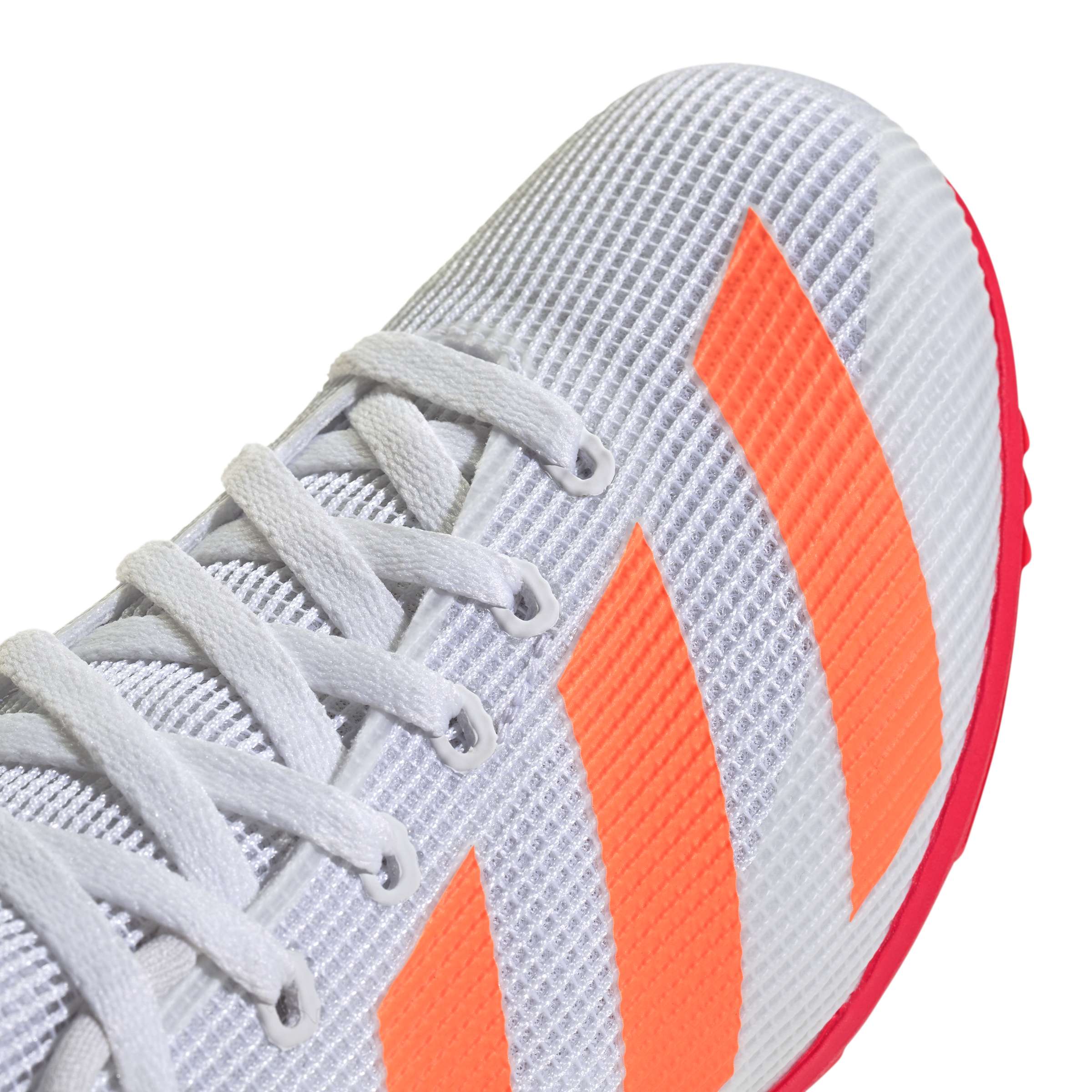 Adidas Allroundstar Junior Running Spikes White Orange