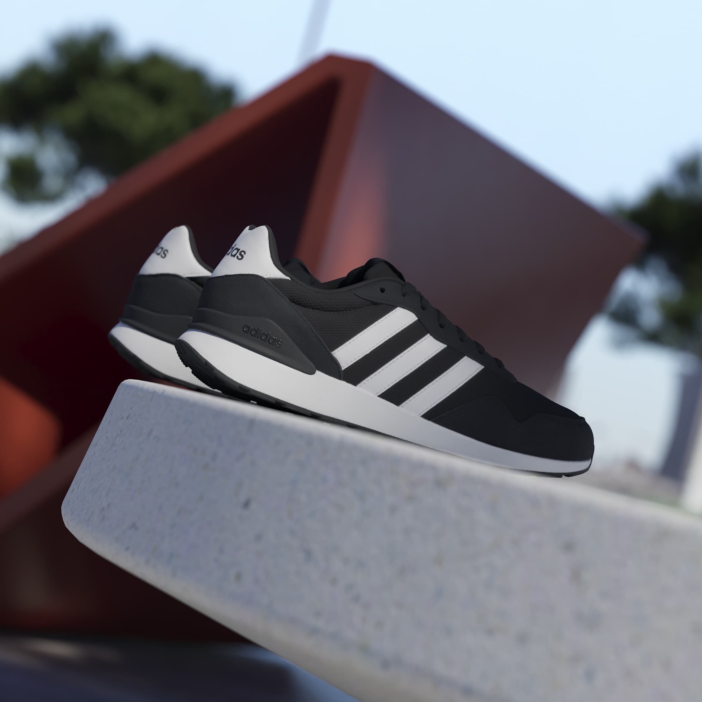 Adidas Run 60s 4.0 Men's Trainer Shoes Black White