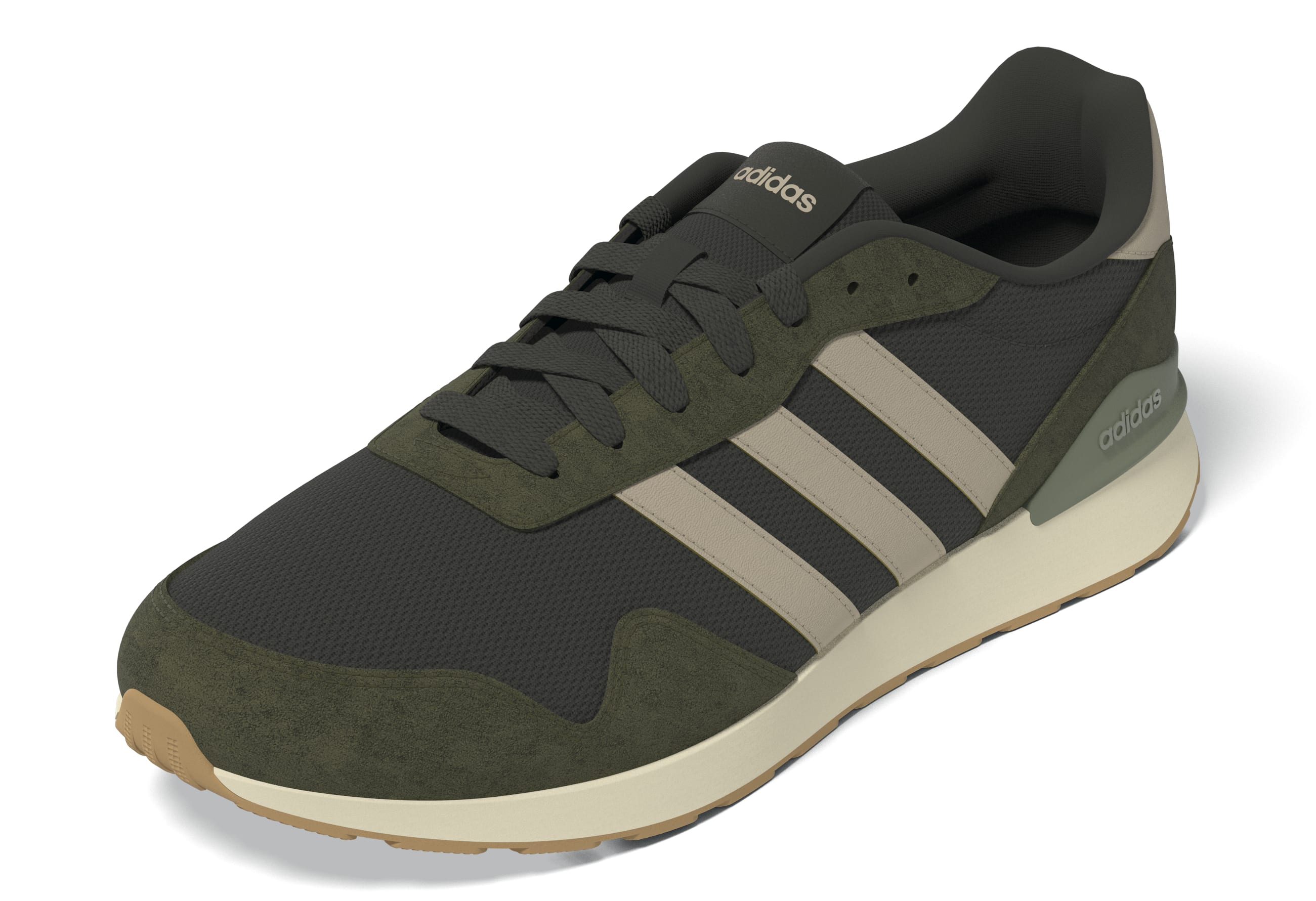 Adidas Run 60s 4.0 Men's Trainer Shoes Olive Green