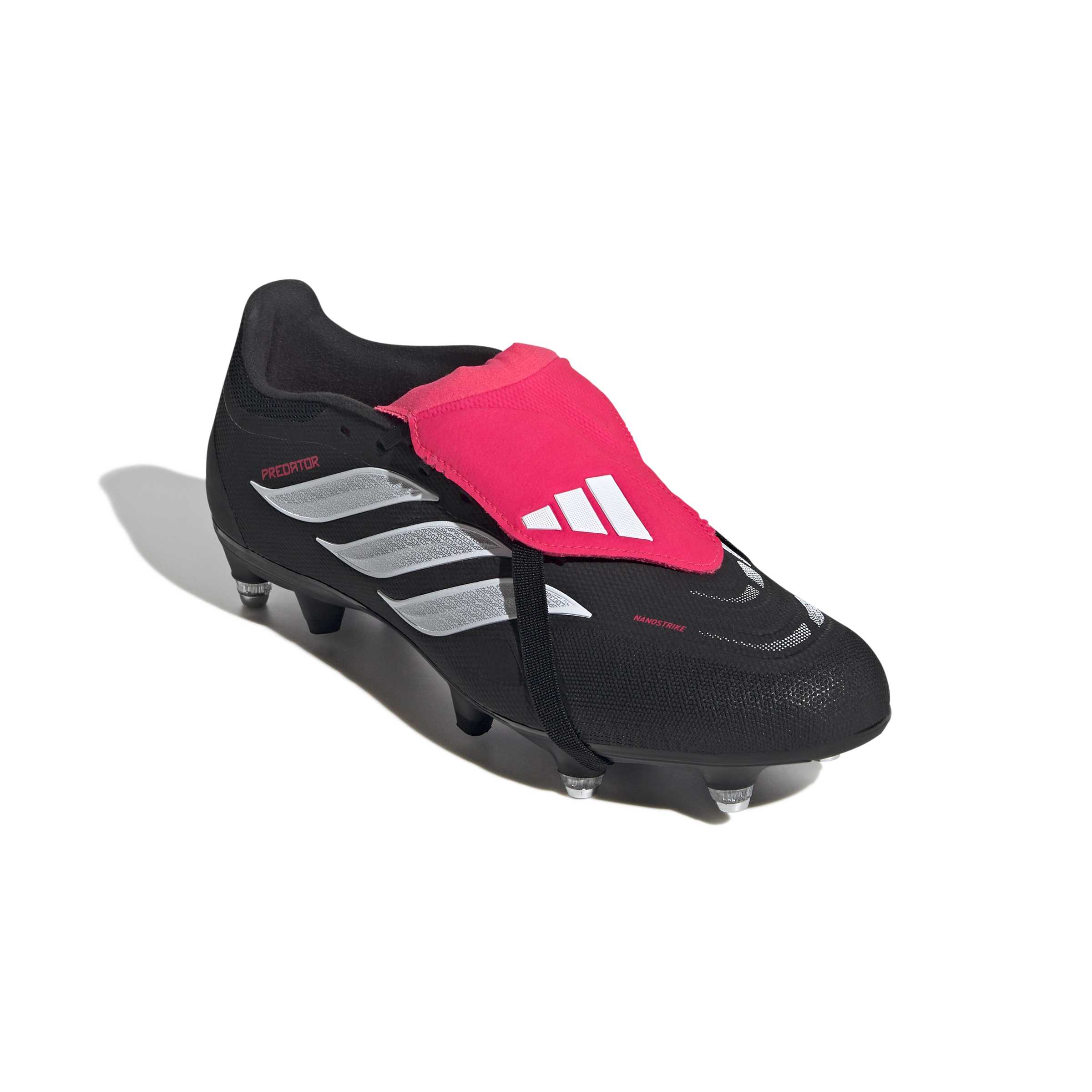 Adidas Predator League Fold-Over Tongue Soft Ground Football Boots Black Red