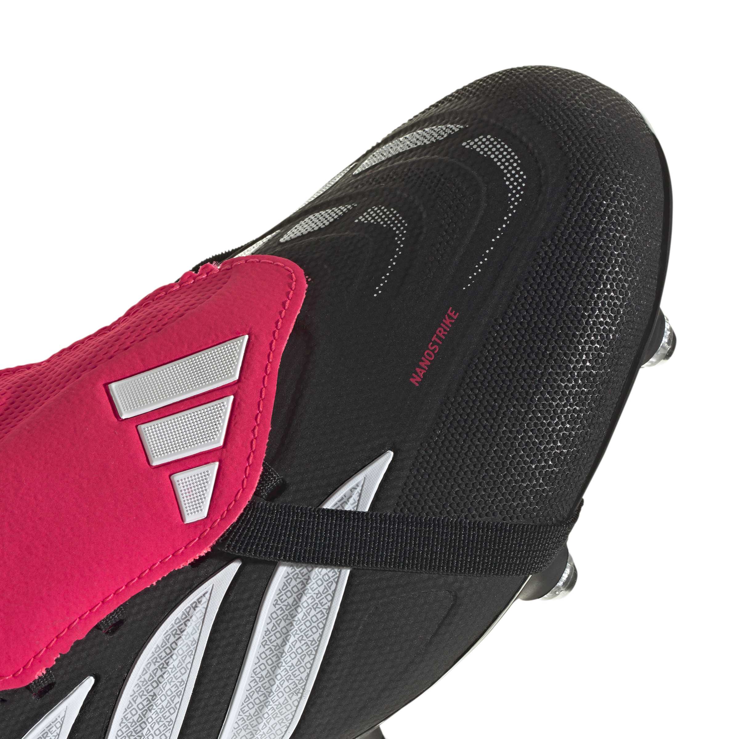 Adidas Predator League Fold-Over Tongue Soft Ground Football Boots Black Red