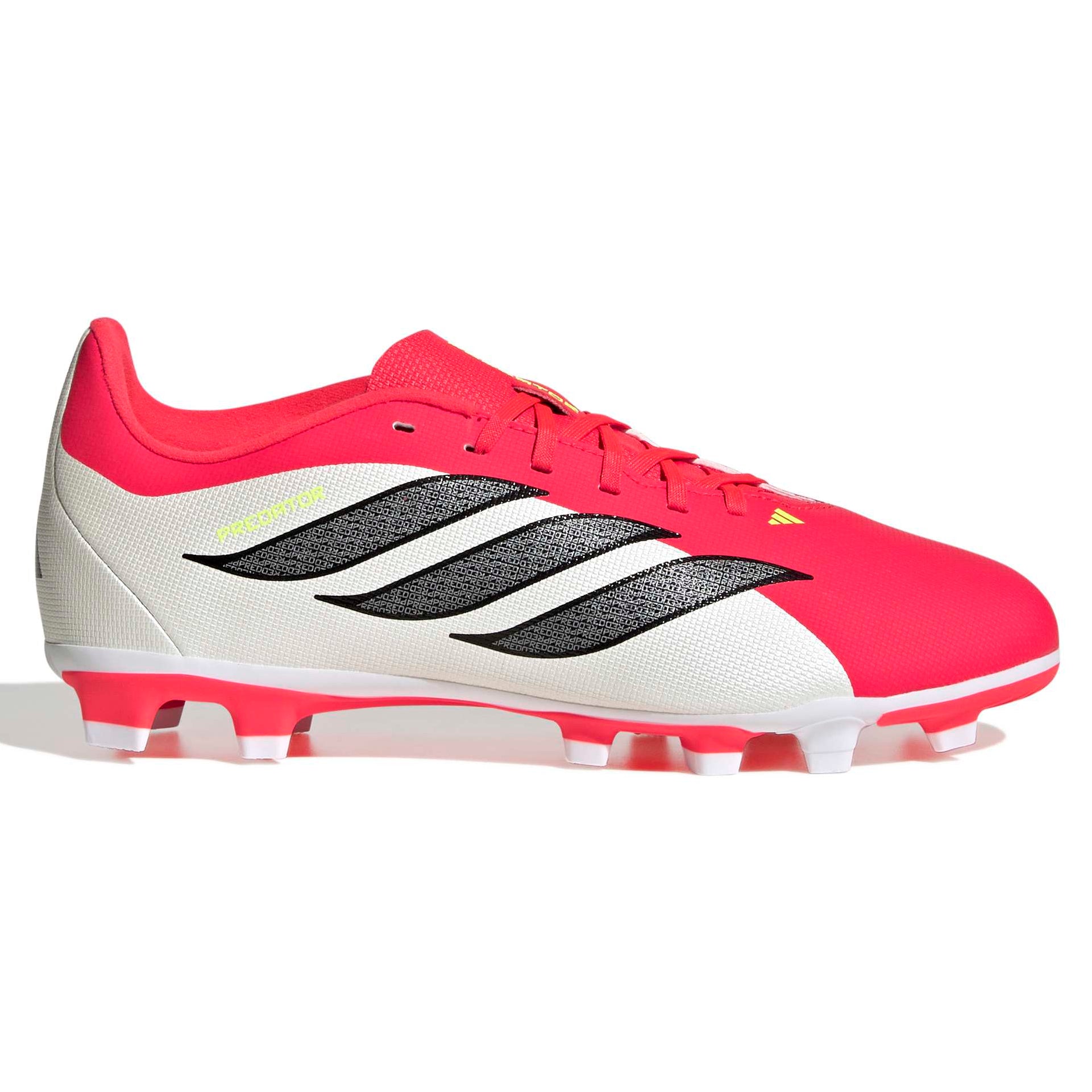 Adidas Predator Club Firm Ground Junior Football Boots White Red