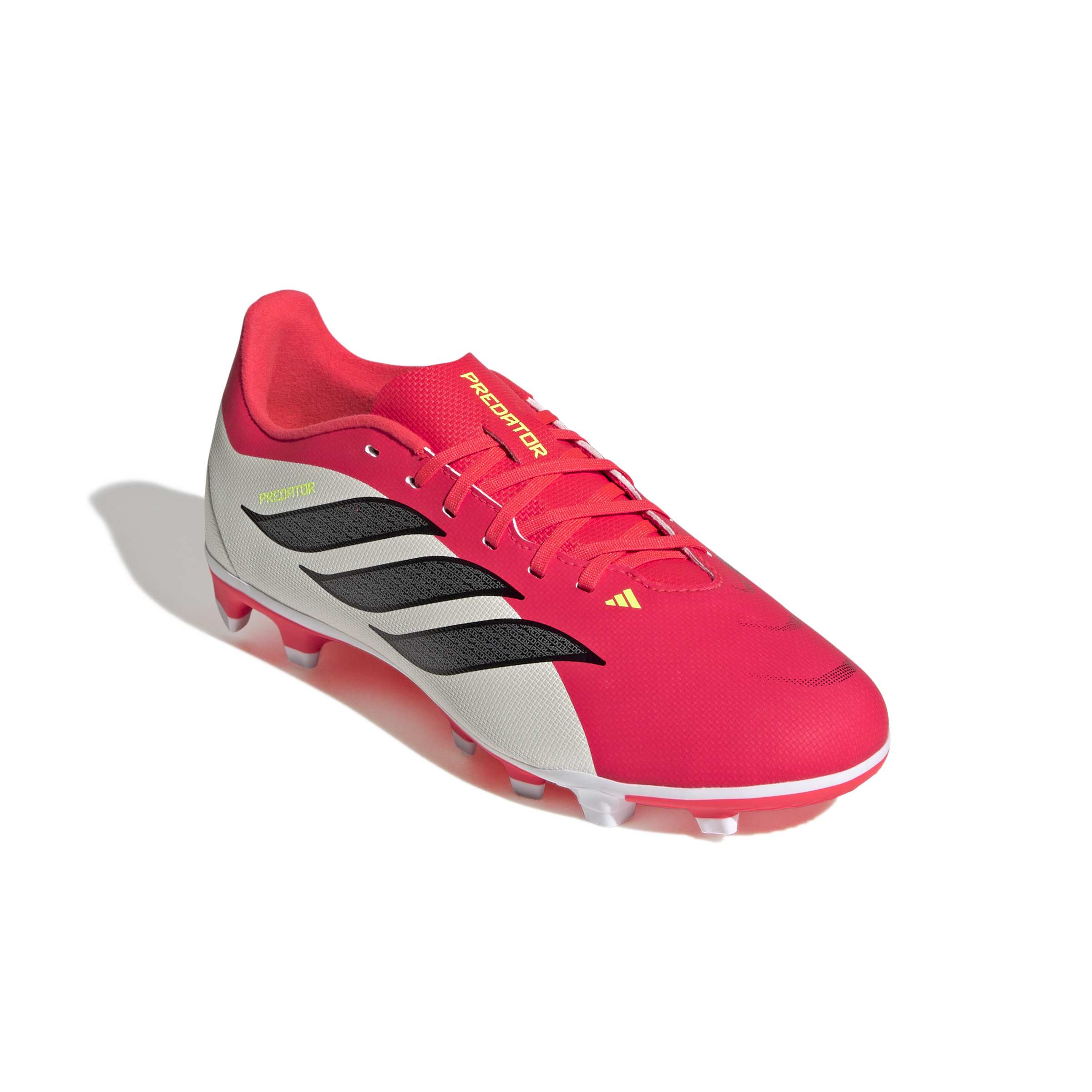 Adidas Predator Club Firm Ground Junior Football Boots White Red