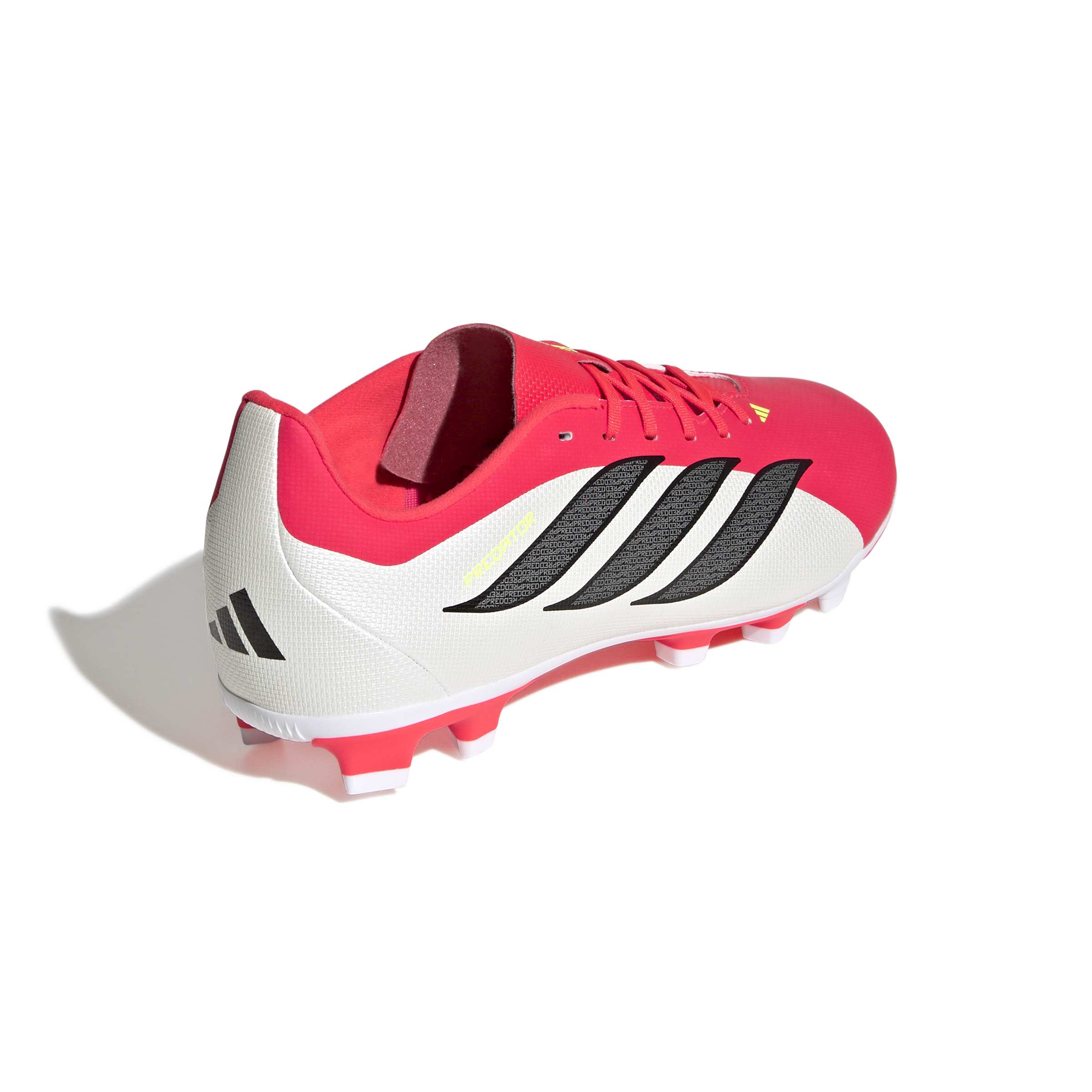 Adidas Predator Club Firm Ground Junior Football Boots White Red