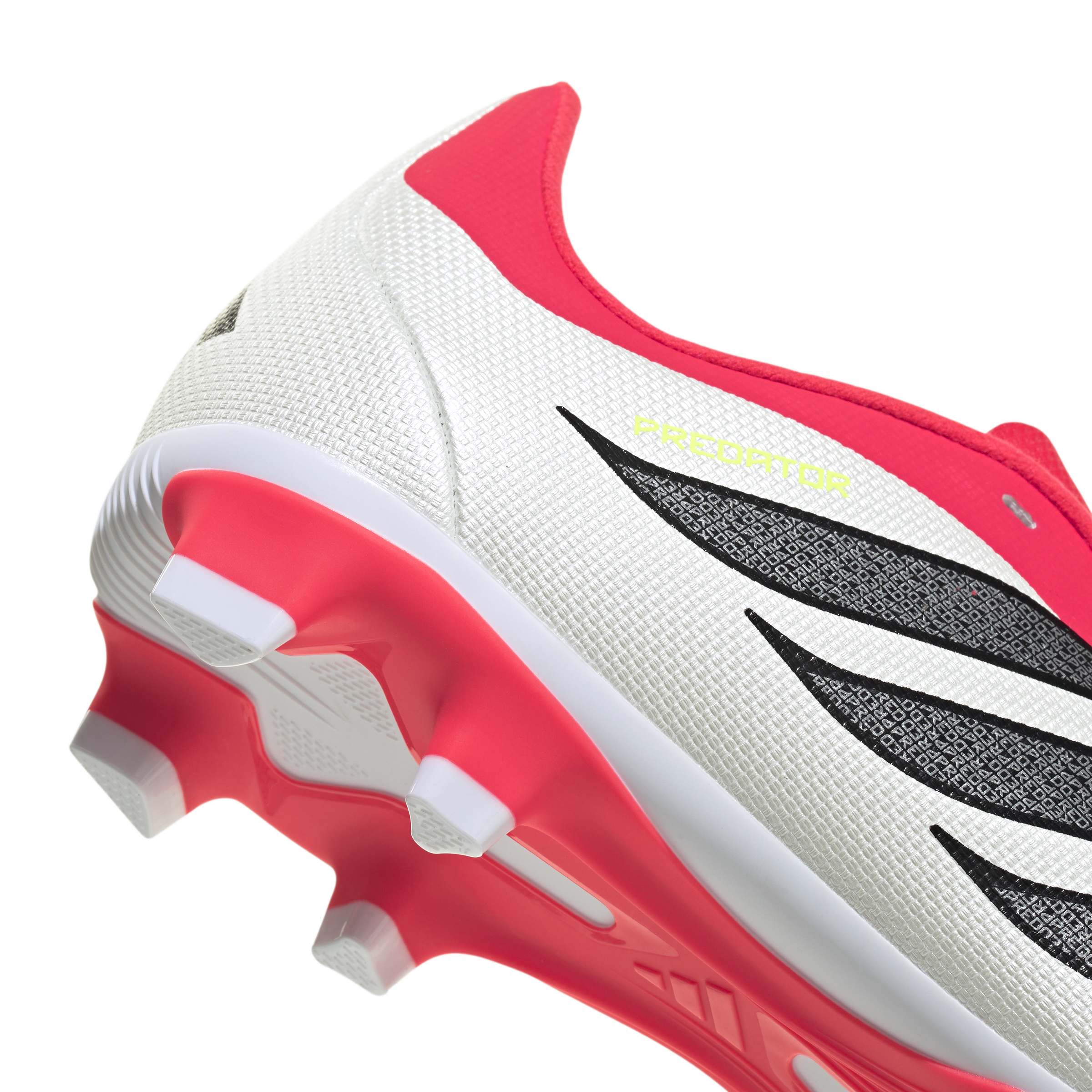 Adidas Predator Club Firm Ground Junior Football Boots White Red