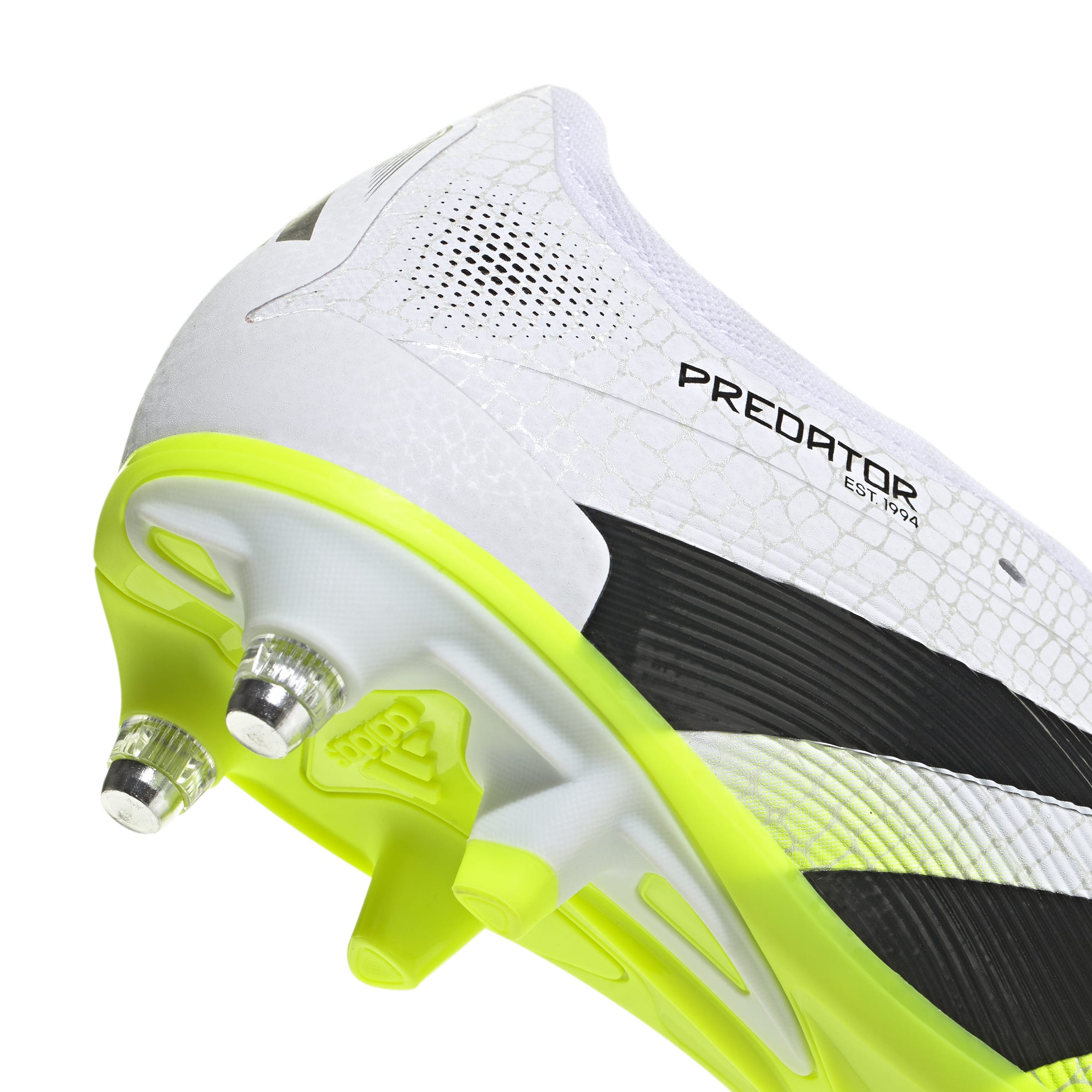 Adidas Predator Pro Fold-Over Tongue Soft Ground Boots White Black Lemon