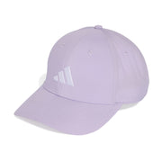 Lavender baseball cap with Adidas logo on a white background