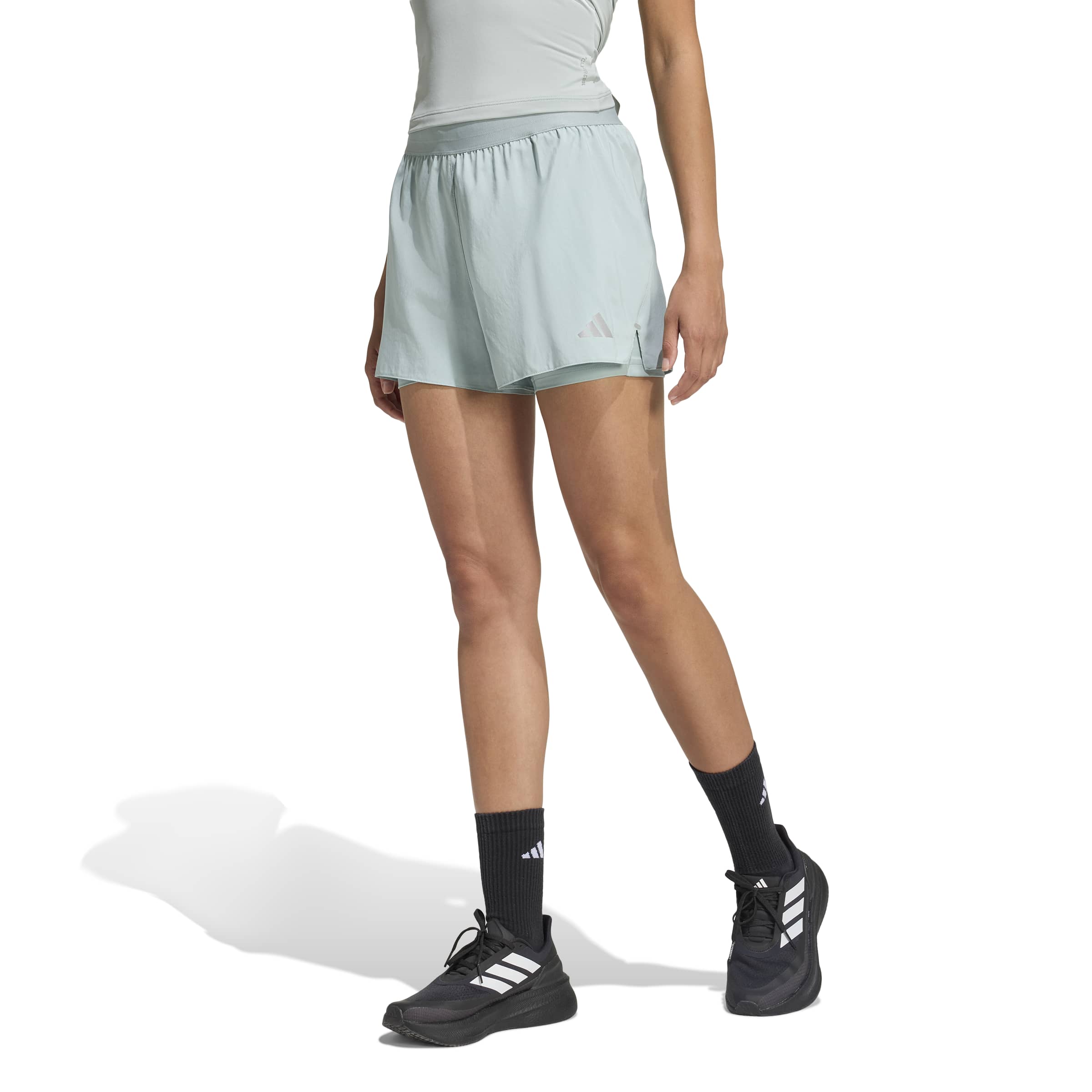 Adidas adi365 Women's Running Essential 2in1 Shorts Sage