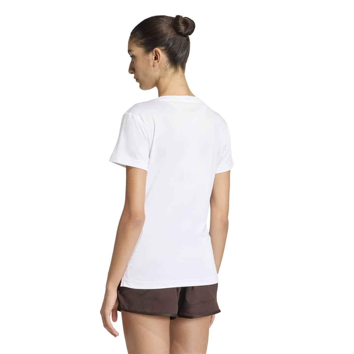 Adidas Workout Essentials V-Neck T-Shirt White