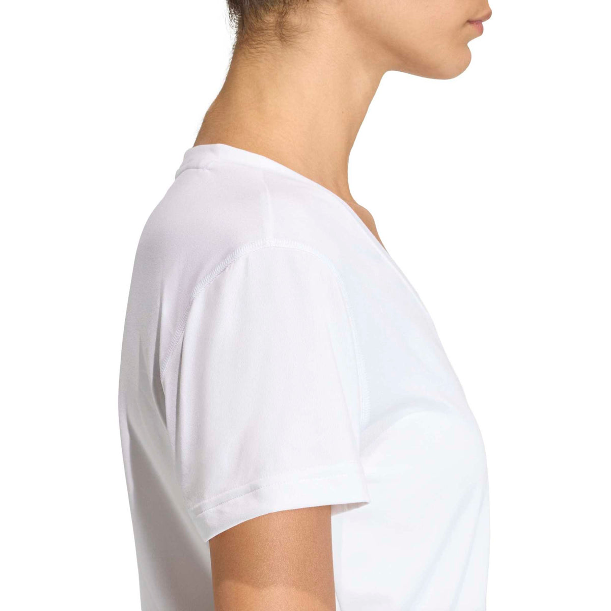 Adidas Workout Essentials V-Neck T-Shirt White