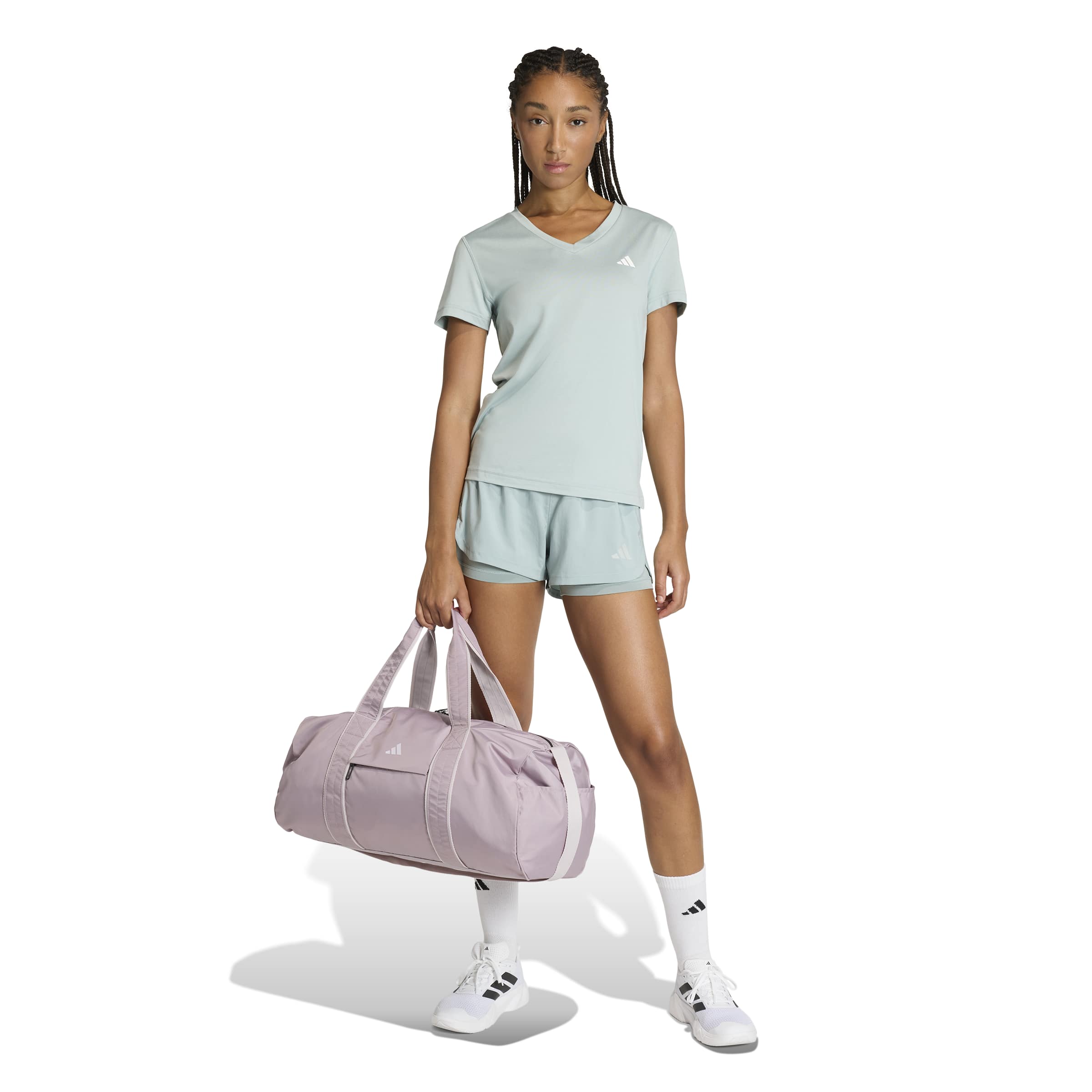 Adidas Workout Essentials V-Neck T-Shirt Sage