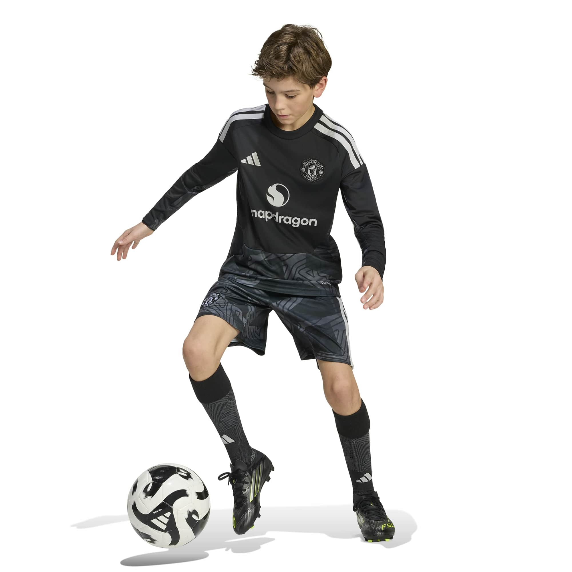 Adidas Manchester United 26/27 Home Goalkeeper Shorts Kids