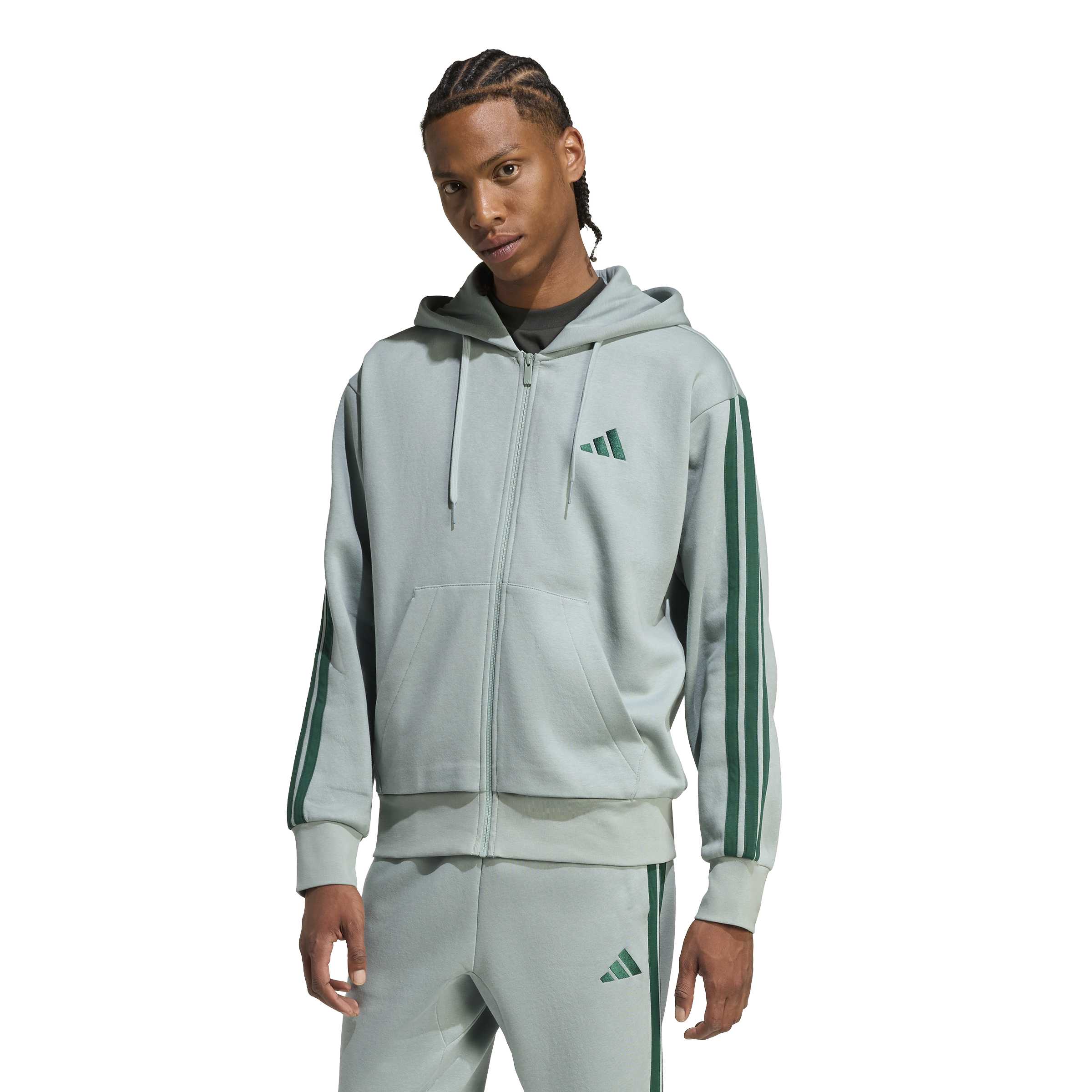 Adidas Essentials 3-Stripes Fleece Hoodie