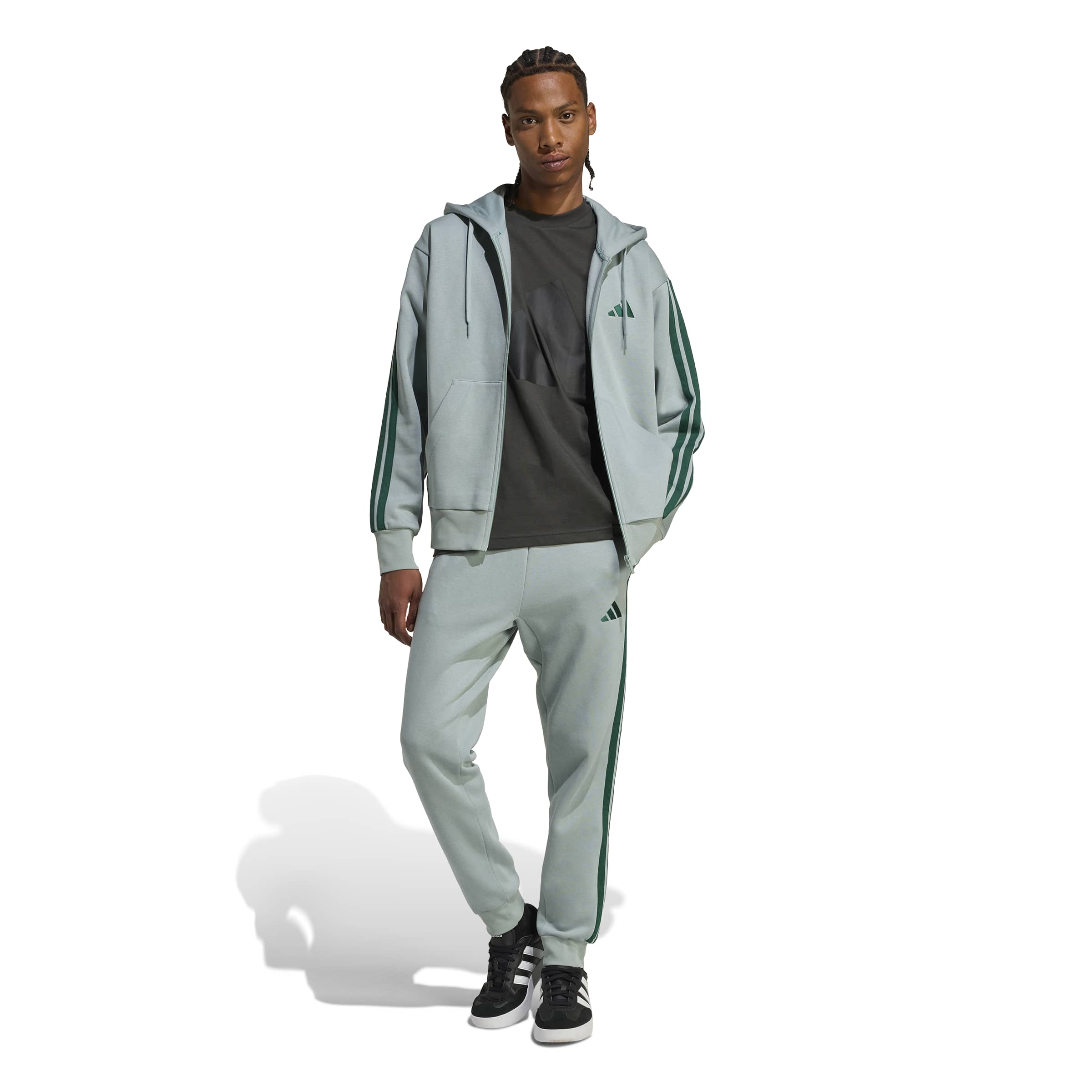 Adidas Essentials 3-Stripes Fleece Hoodie