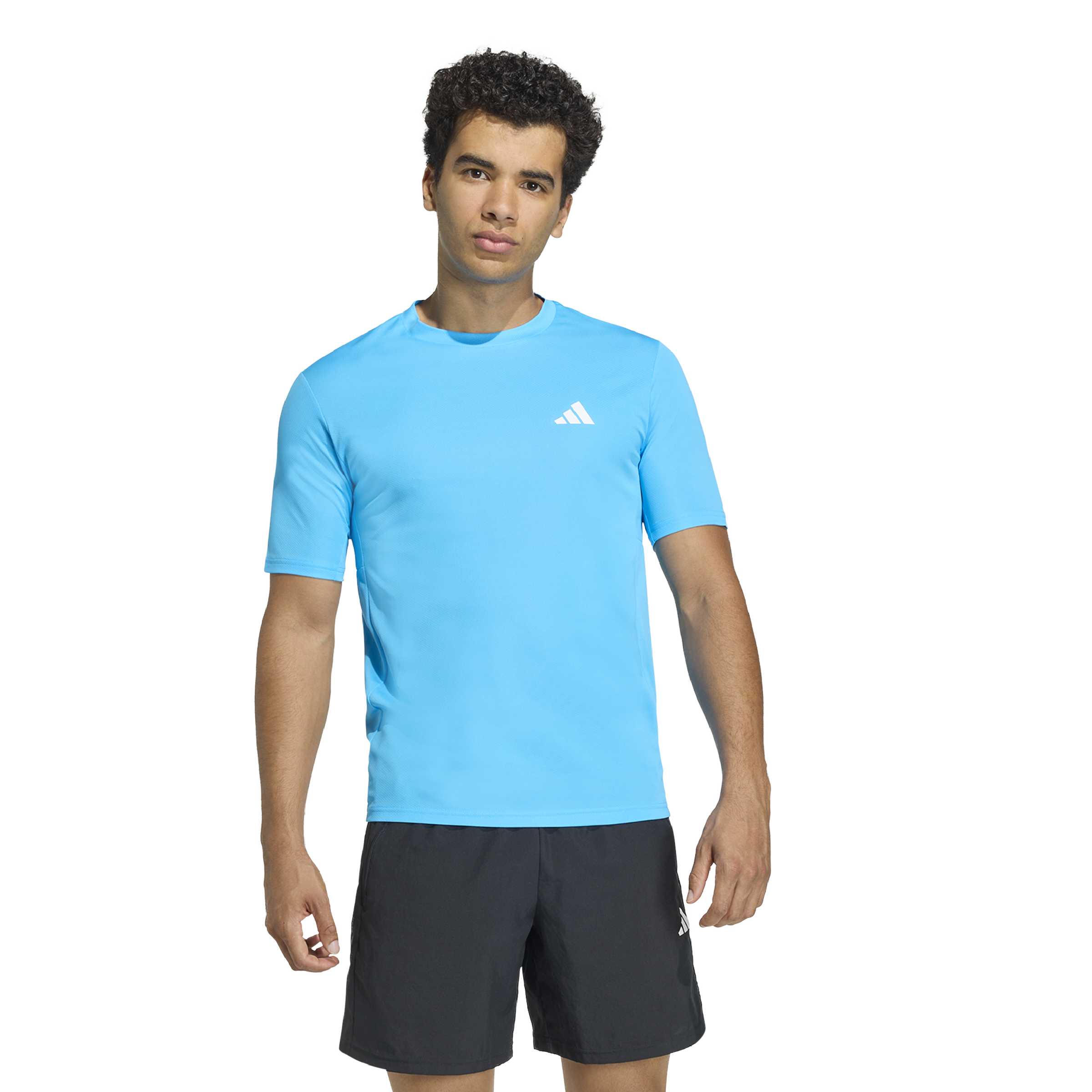 Adidas Workout Essential Base Tee Shirt Blue