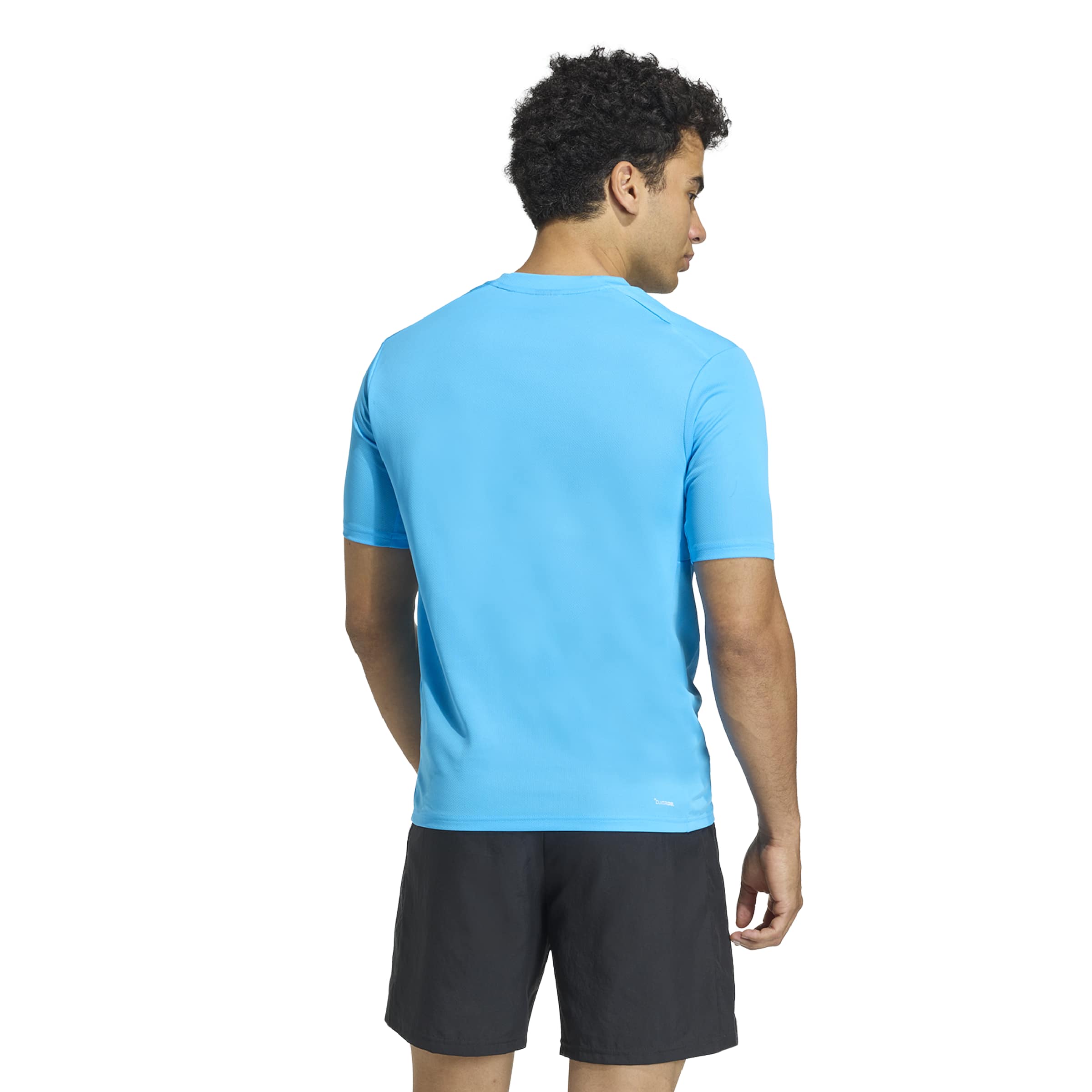 Adidas Workout Essential Base Tee Shirt Blue