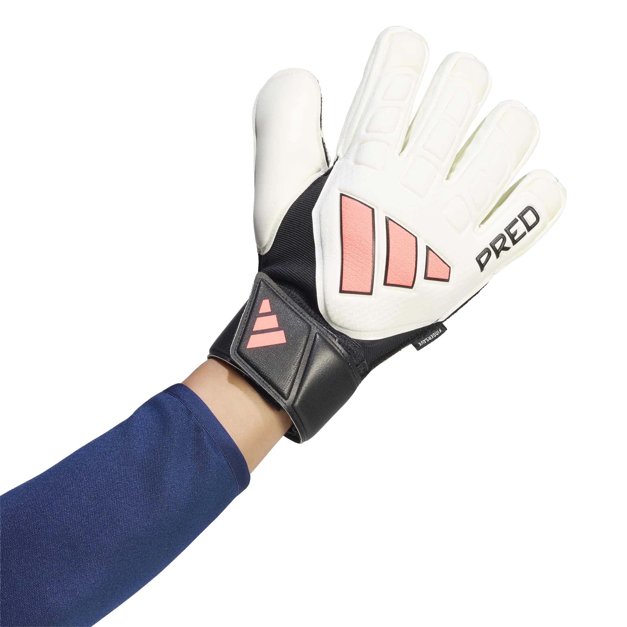 Adidas Predator Match Fingersave Goalkeeper Glove White Red