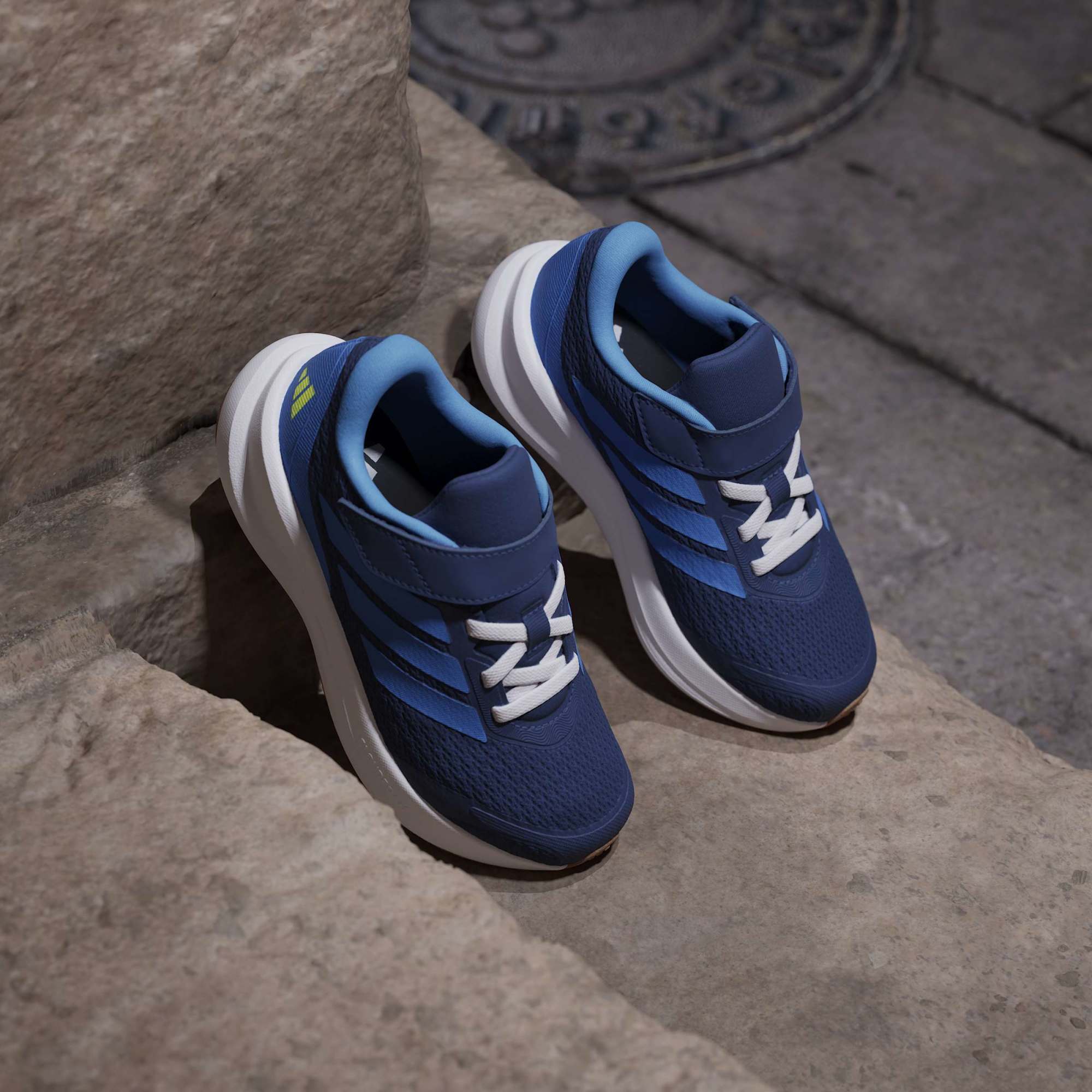 Adidas Runfalcon 6 EL Children Running Shoes Blue