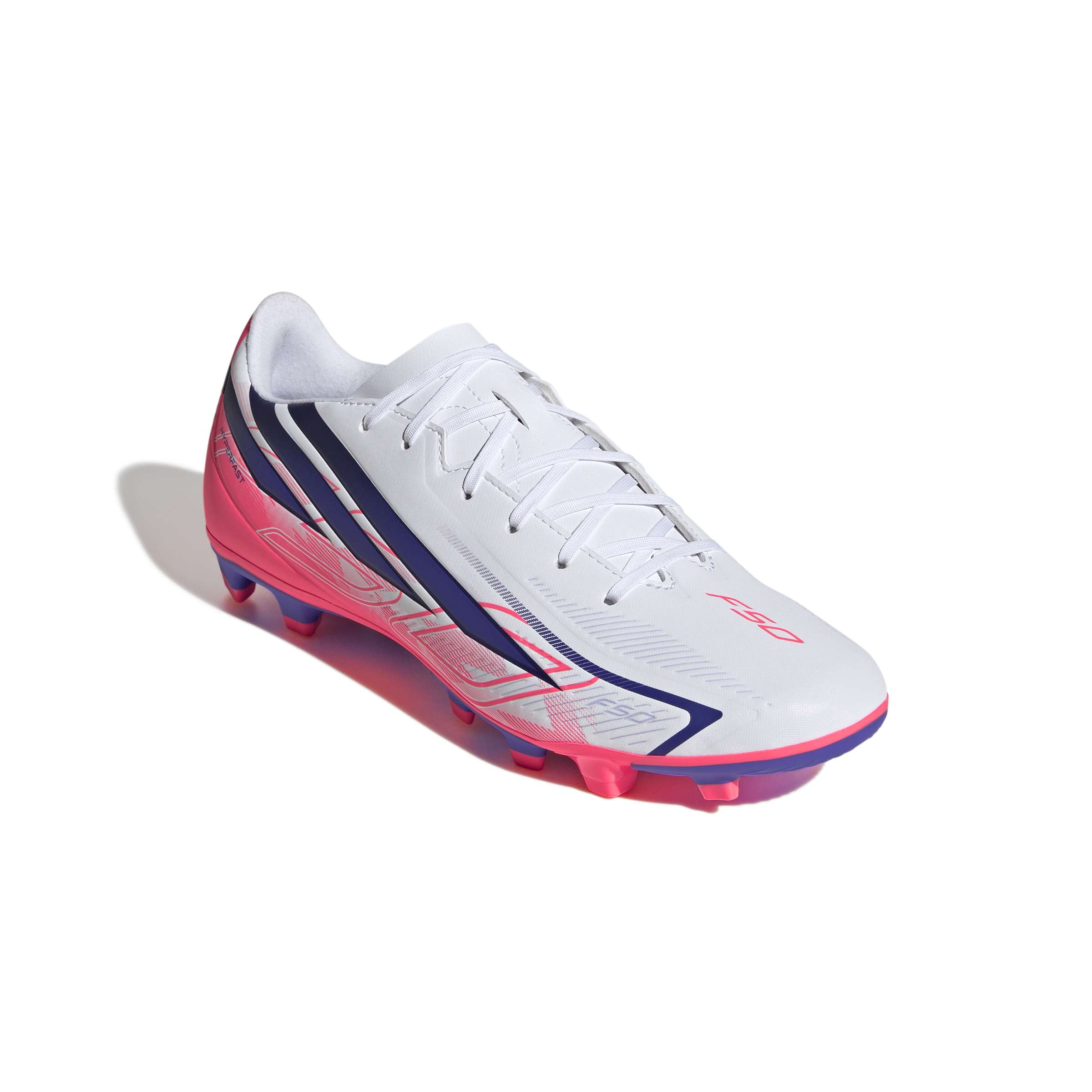 Adidas F50 Hyperfast Club Firm Ground Football Boots White