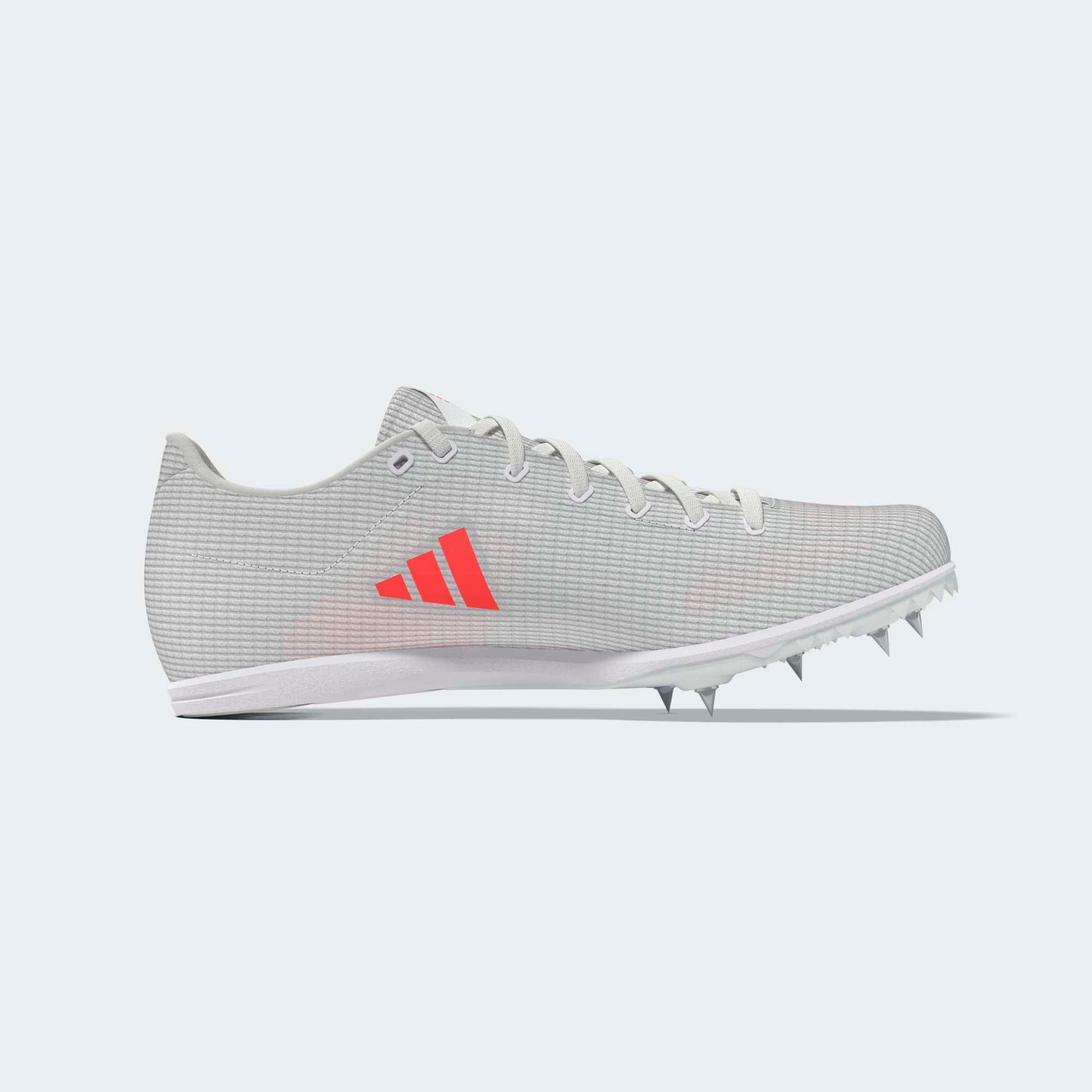 Adidas Allroundstar Junior Running Spikes White Solar