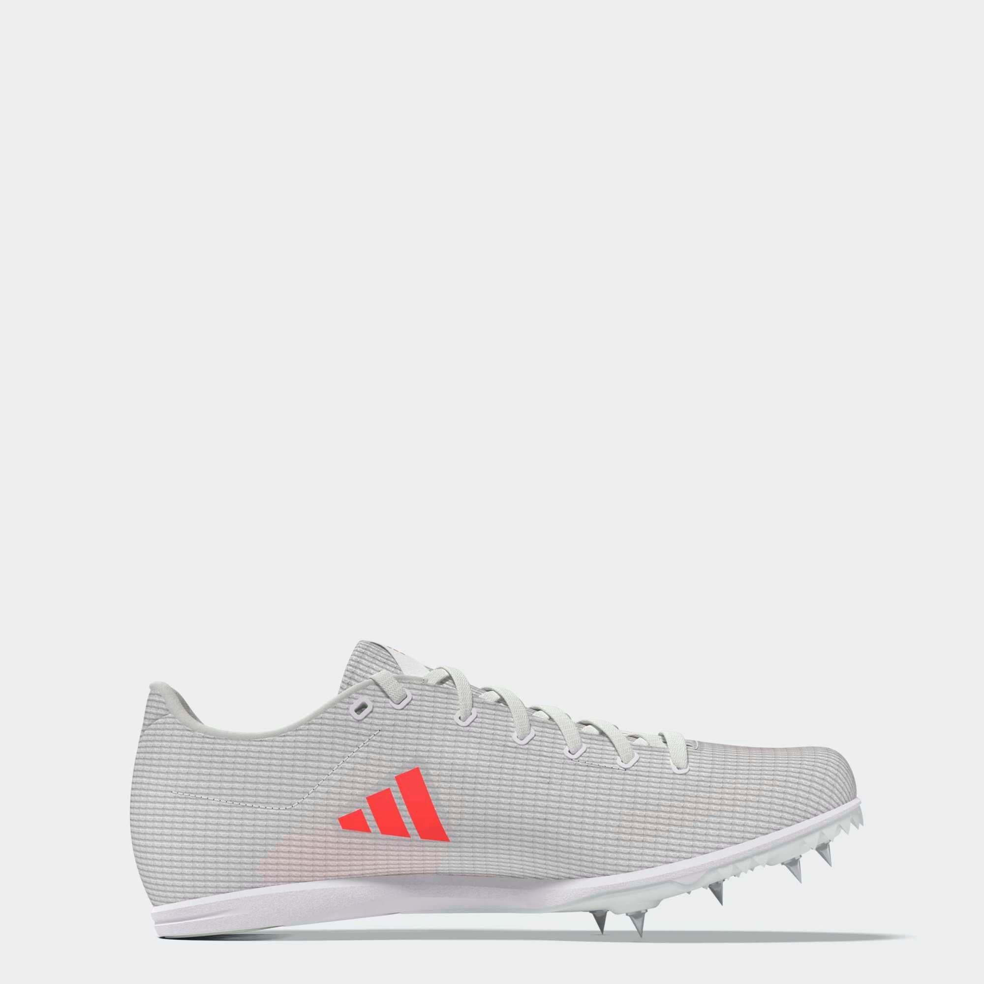 Adidas Allroundstar Junior Running Spikes White Solar
