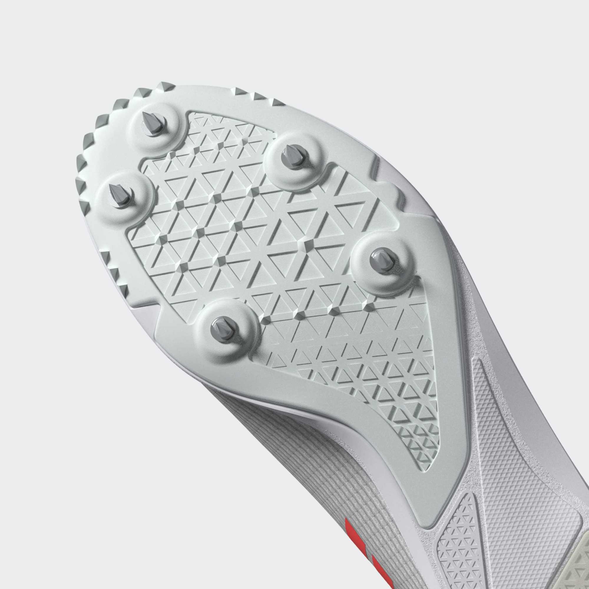 Adidas Allroundstar Junior Running Spikes White Solar