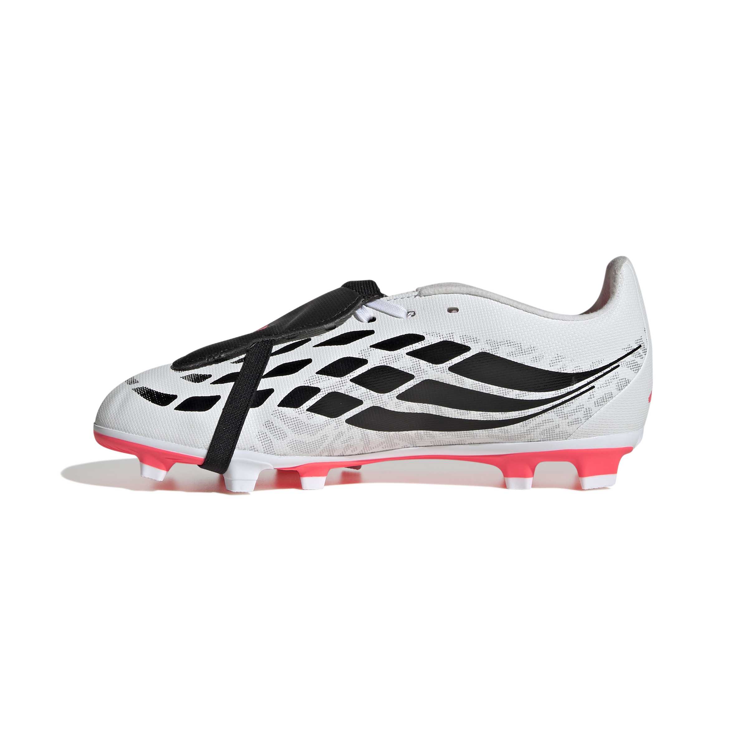 Adidas Predator Club Fold-Over Tongue Firm Ground Junior Football Boots White