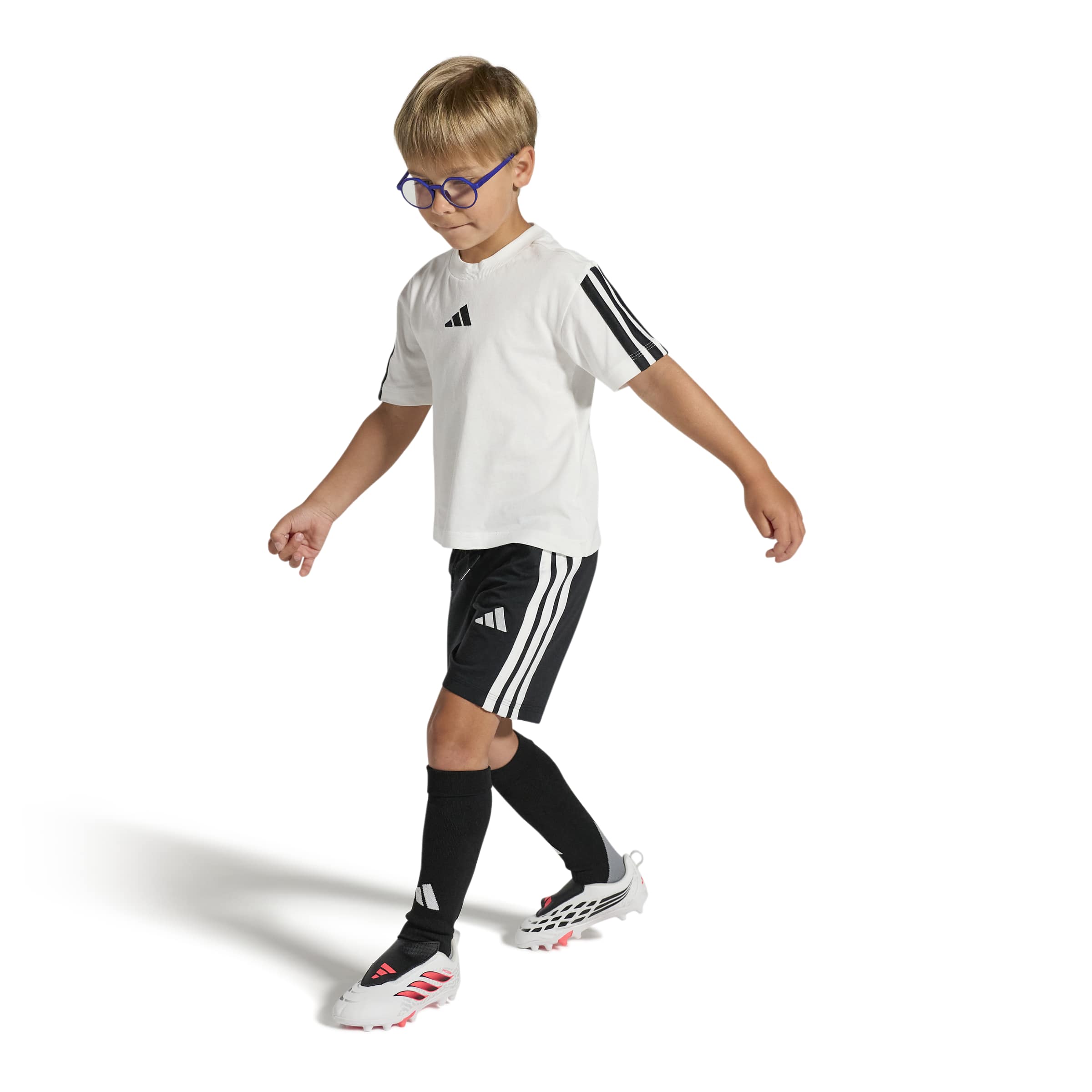 Adidas Predator Club Velcro Firm Ground Junior Football Boots White