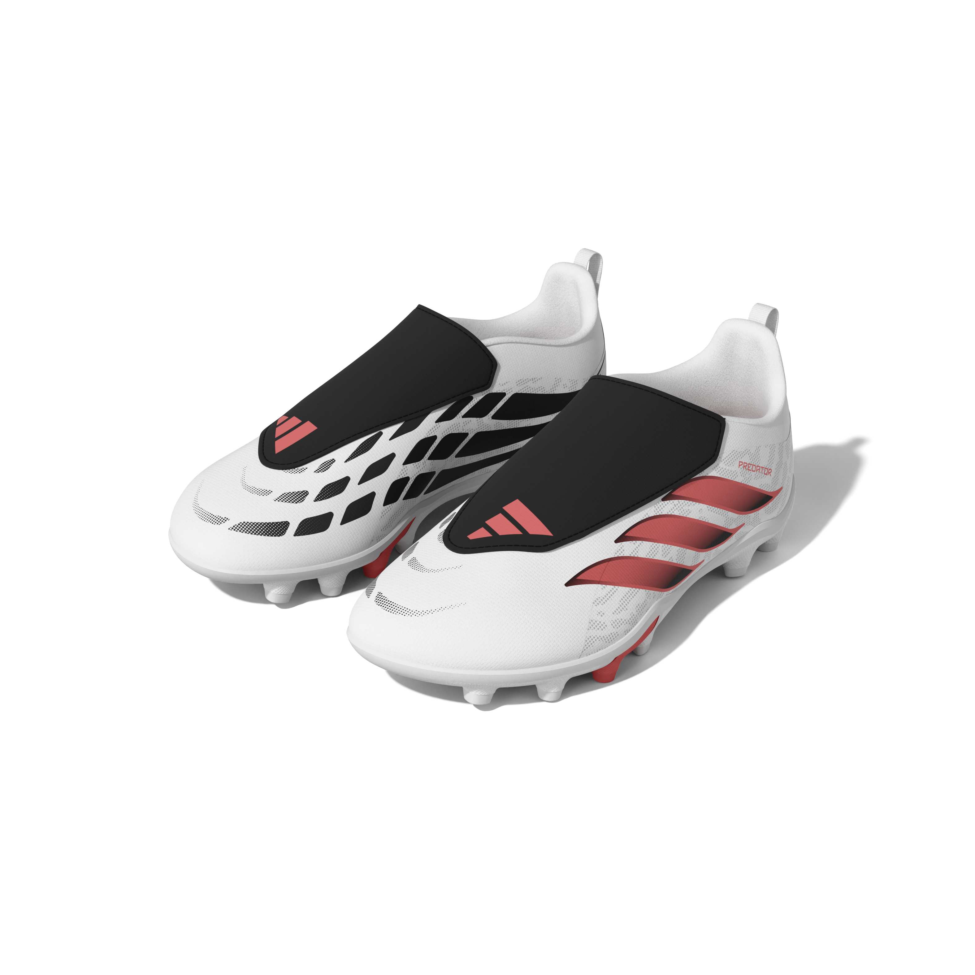 Adidas Predator Club Velcro Firm Ground Junior Football Boots White