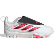 Adidas Predator Club Velcro Firm Ground Junior Football Boots White
