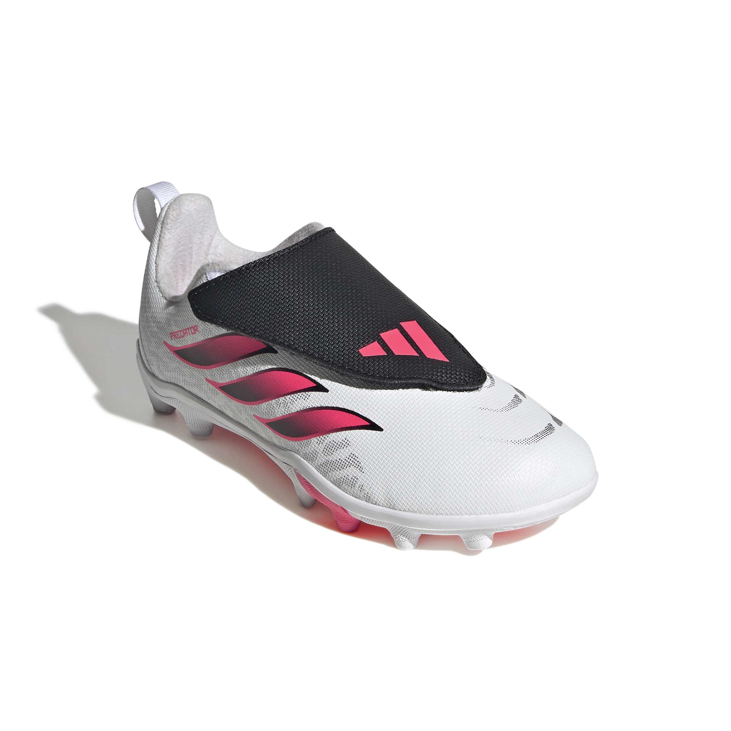 Adidas Predator Club Velcro Firm Ground Junior Football Boots White