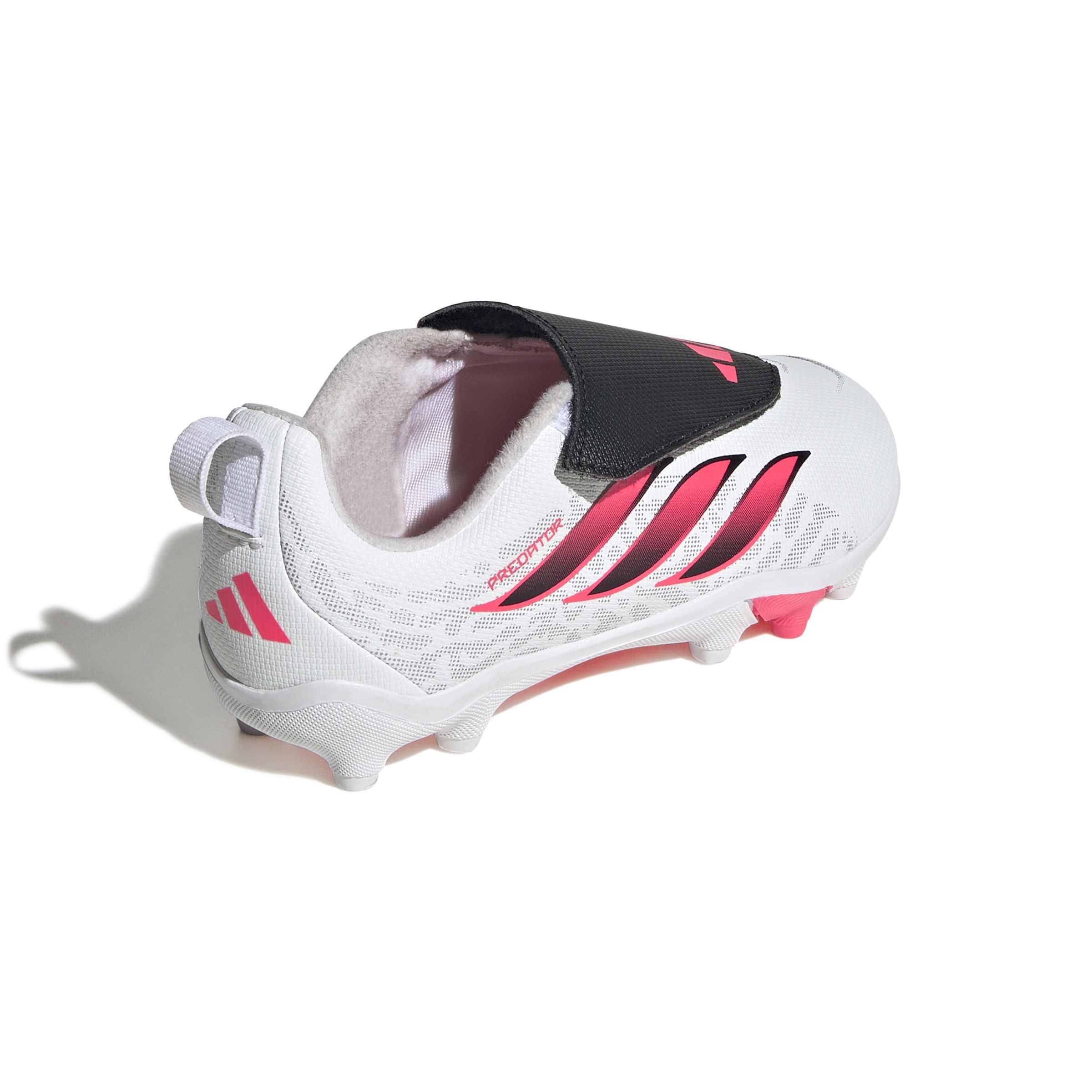 Adidas Predator Club Velcro Firm Ground Junior Football Boots White