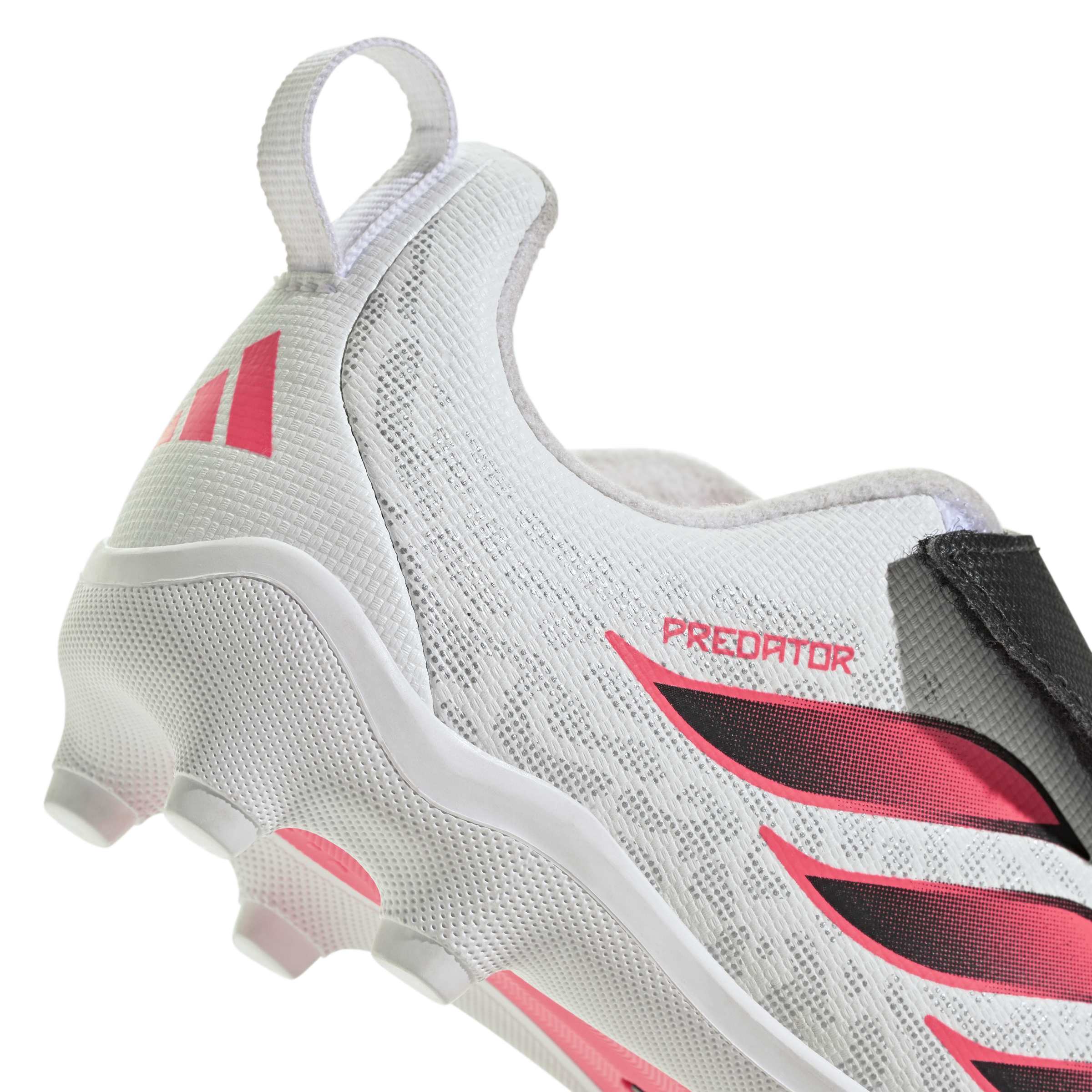 Adidas Predator Club Velcro Firm Ground Junior Football Boots White