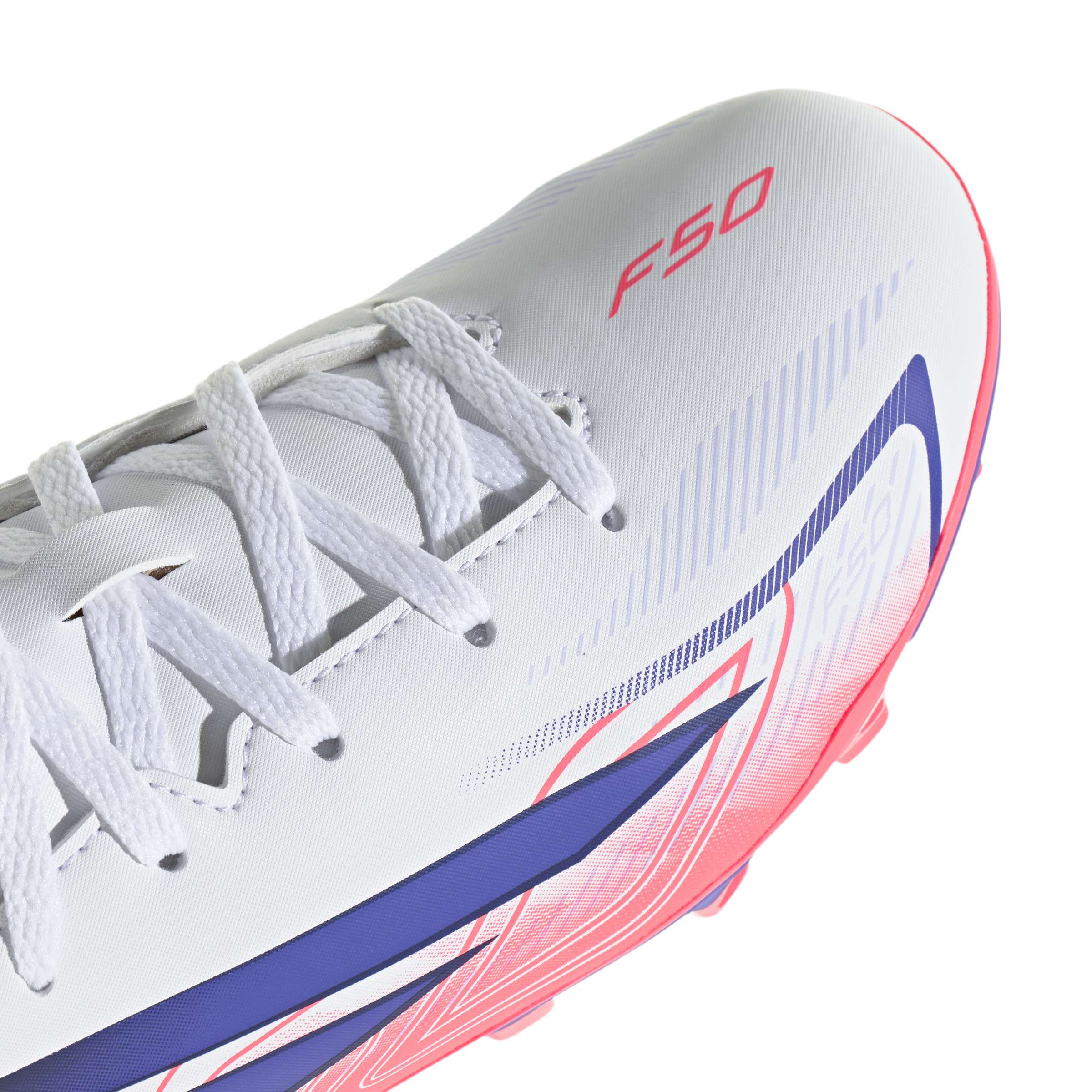 Adidas F50 Hyperfast Club Firm Ground Junior Football Boots White