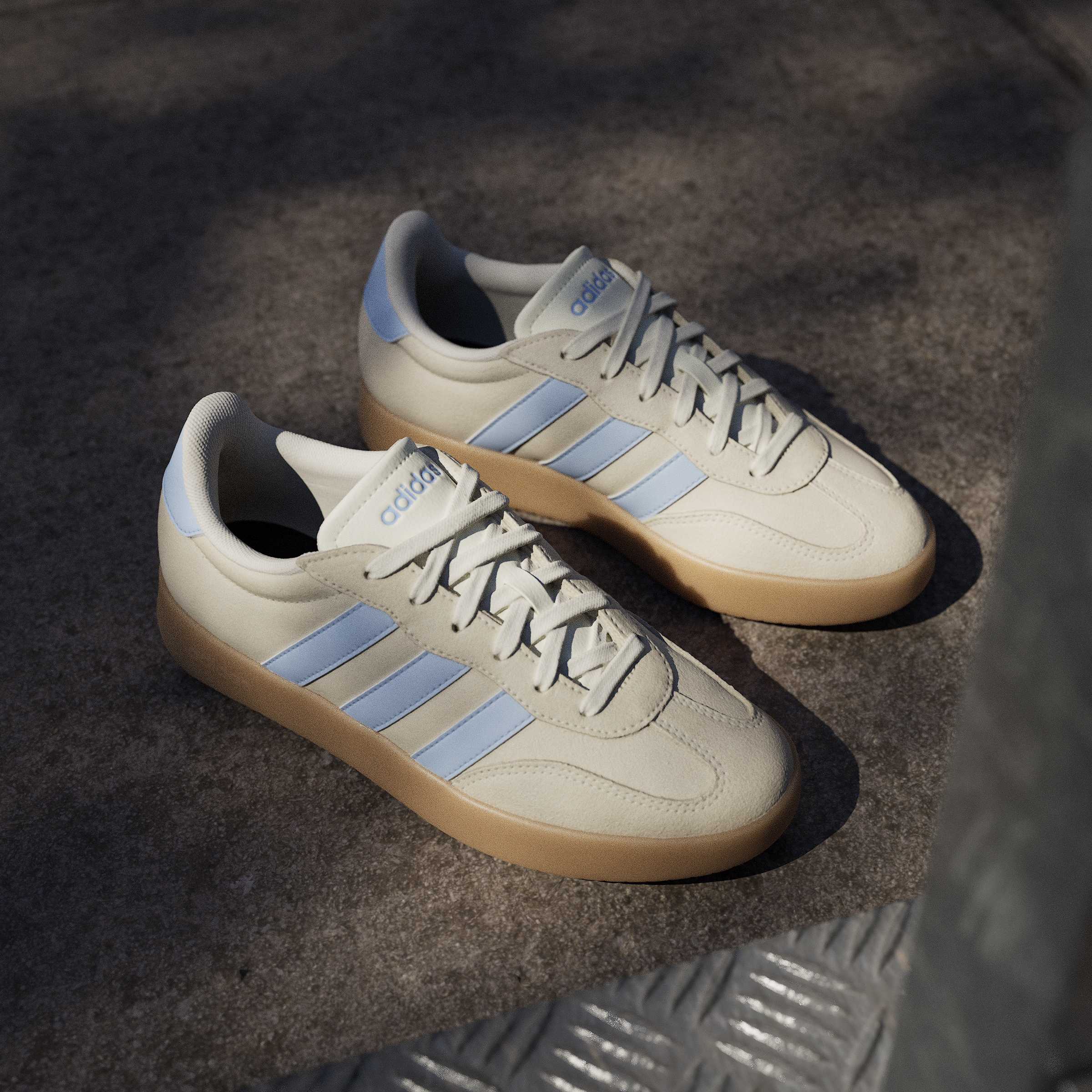 Adidas Barreda Women's Trainer Shoes Cream Blue