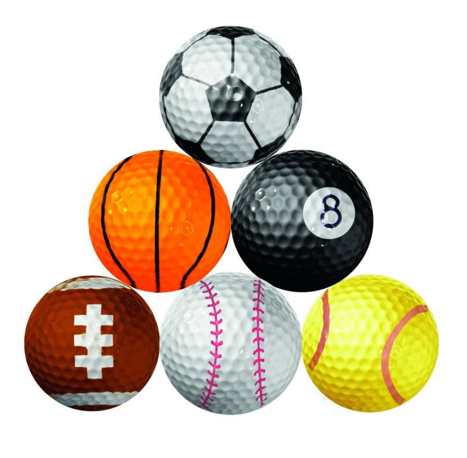 Longridge Sports Novelty Golf Balls 6Pk
