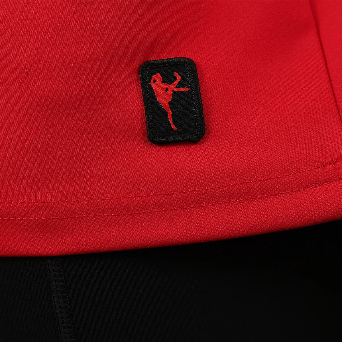 McKvr David Clifford 1/4 Zip Top Red Black