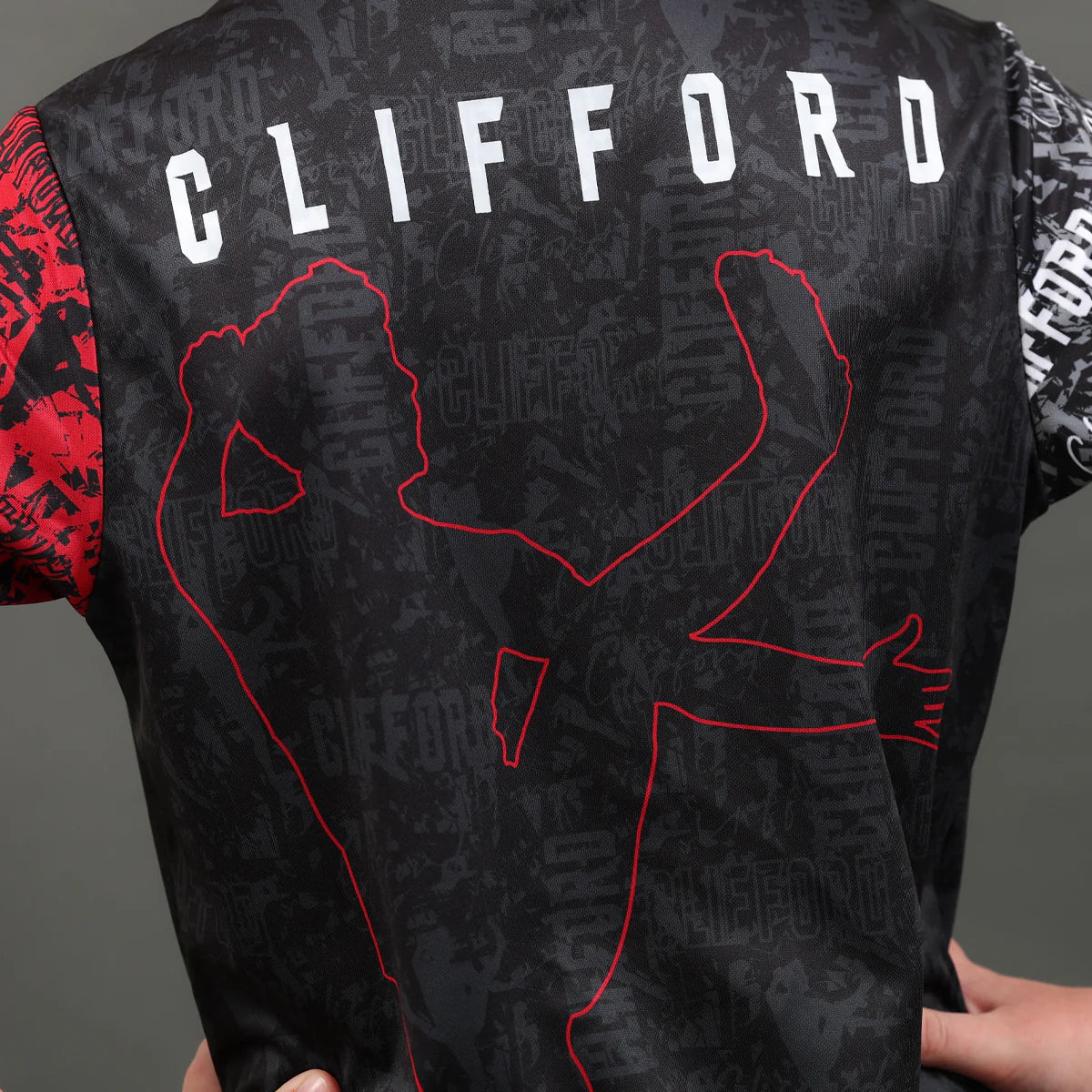 McKvr David Clifford Jersey Black Red
