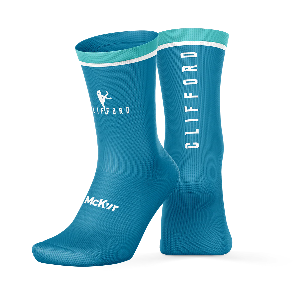 McKvr David Clifford Midi Socks Turquoise