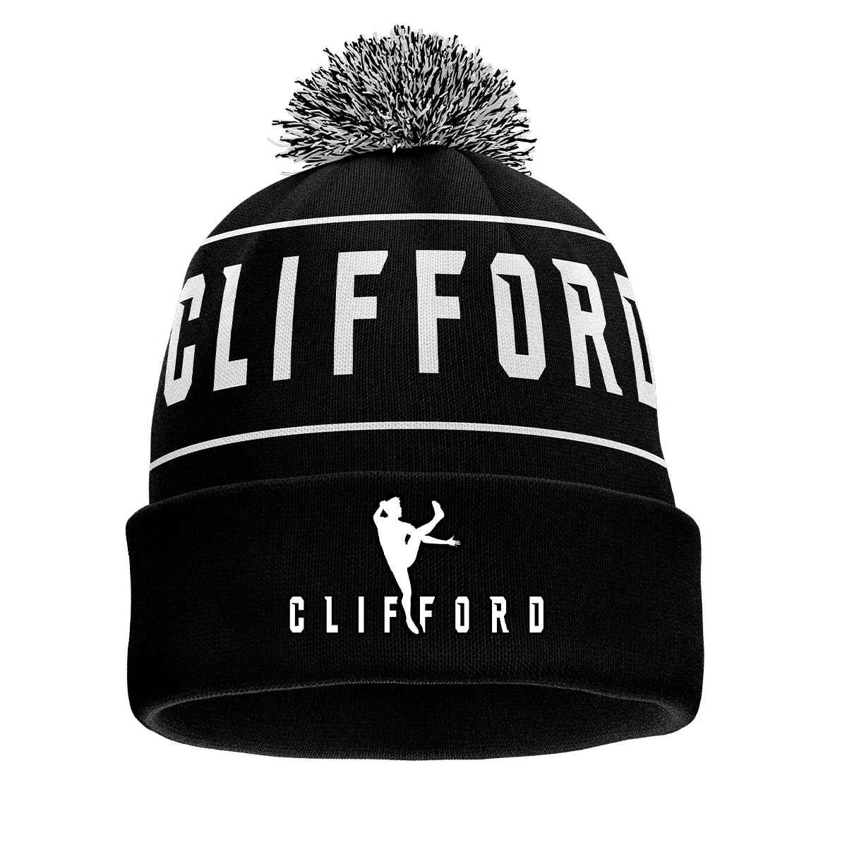 McKvr David Clifford Bobble Hat Black