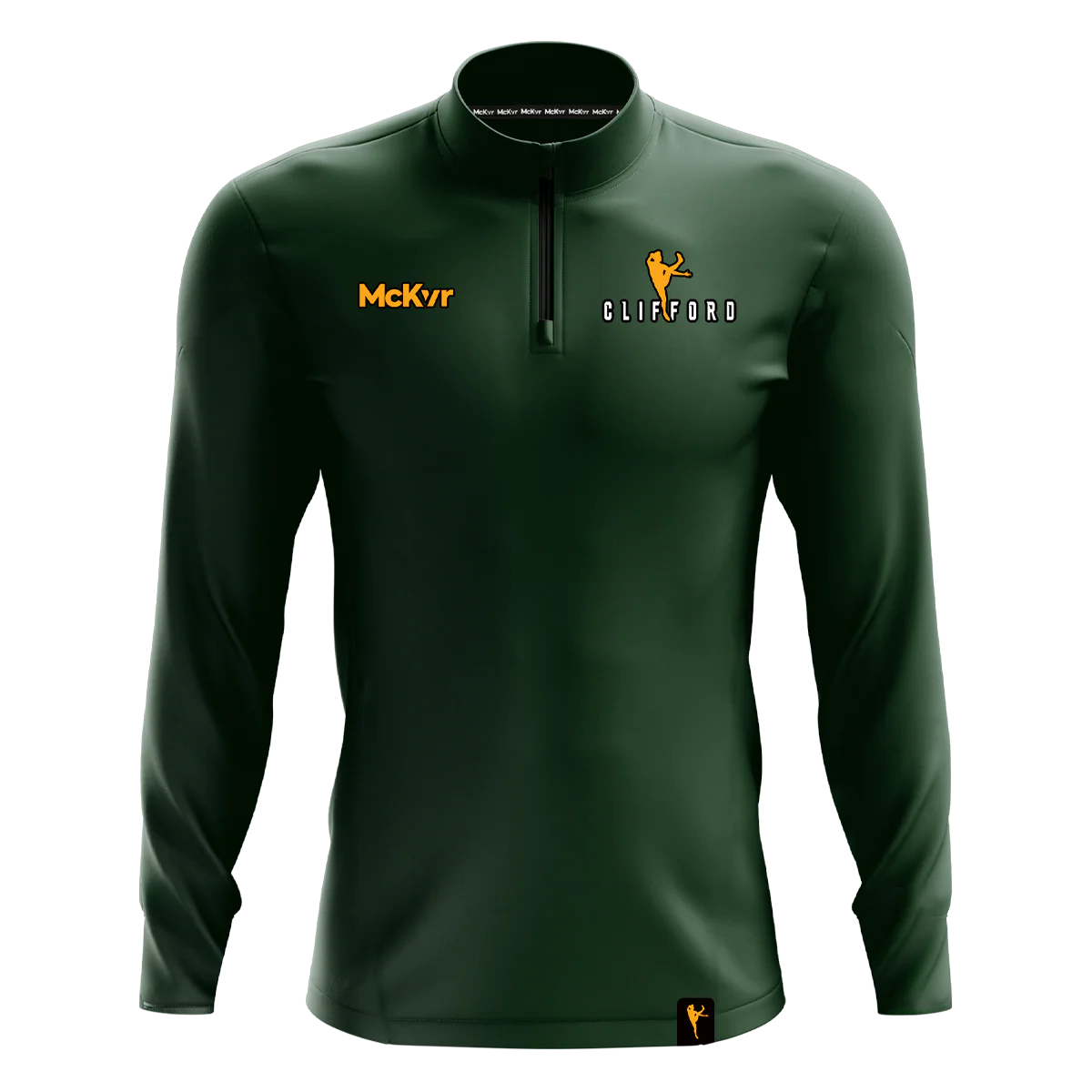 McKvr David Clifford 1/4 Zip Top Green
