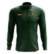 McKvr David Clifford 1/4 Zip Top Green