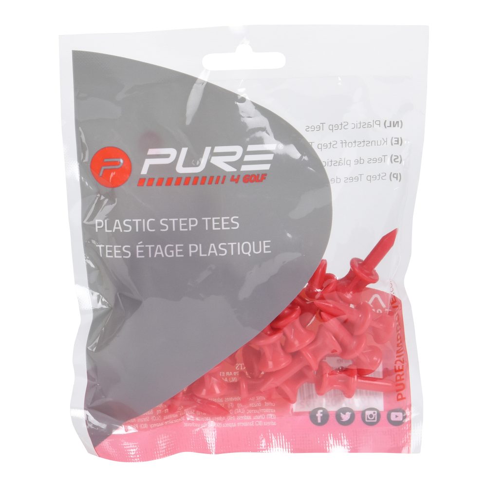 Pure2Improve Step Plastic Golf Tees 31mm