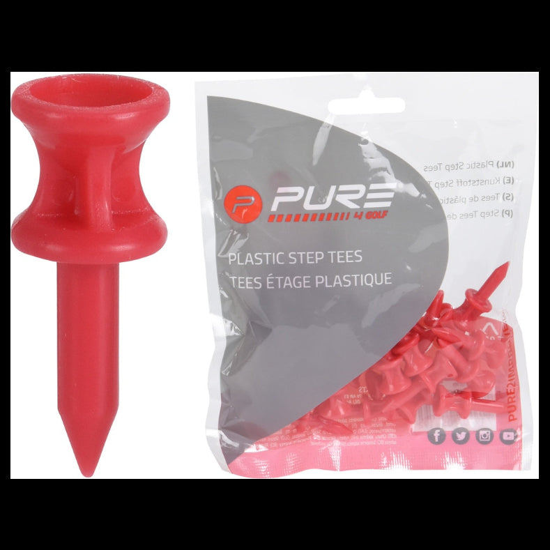 Pure2Improve Step Plastic Golf Tees 31mm