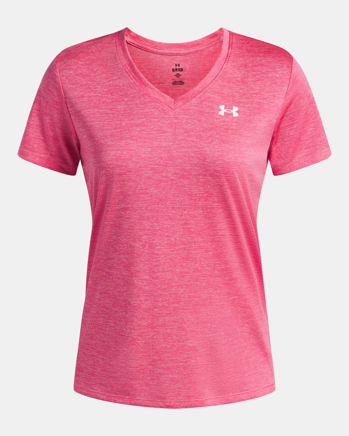 Under Armour Tech™ Twist Women's V-Neck Short Sleeve Pink