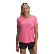 Under Armour Tech™ Twist Women's V-Neck Short Sleeve Pink