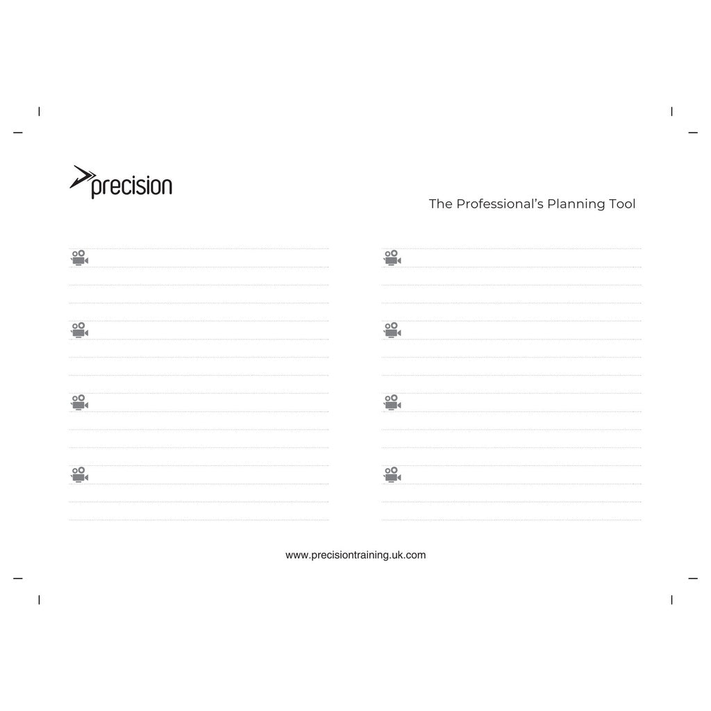 Precision A5 Football Pro-Coach Notepad